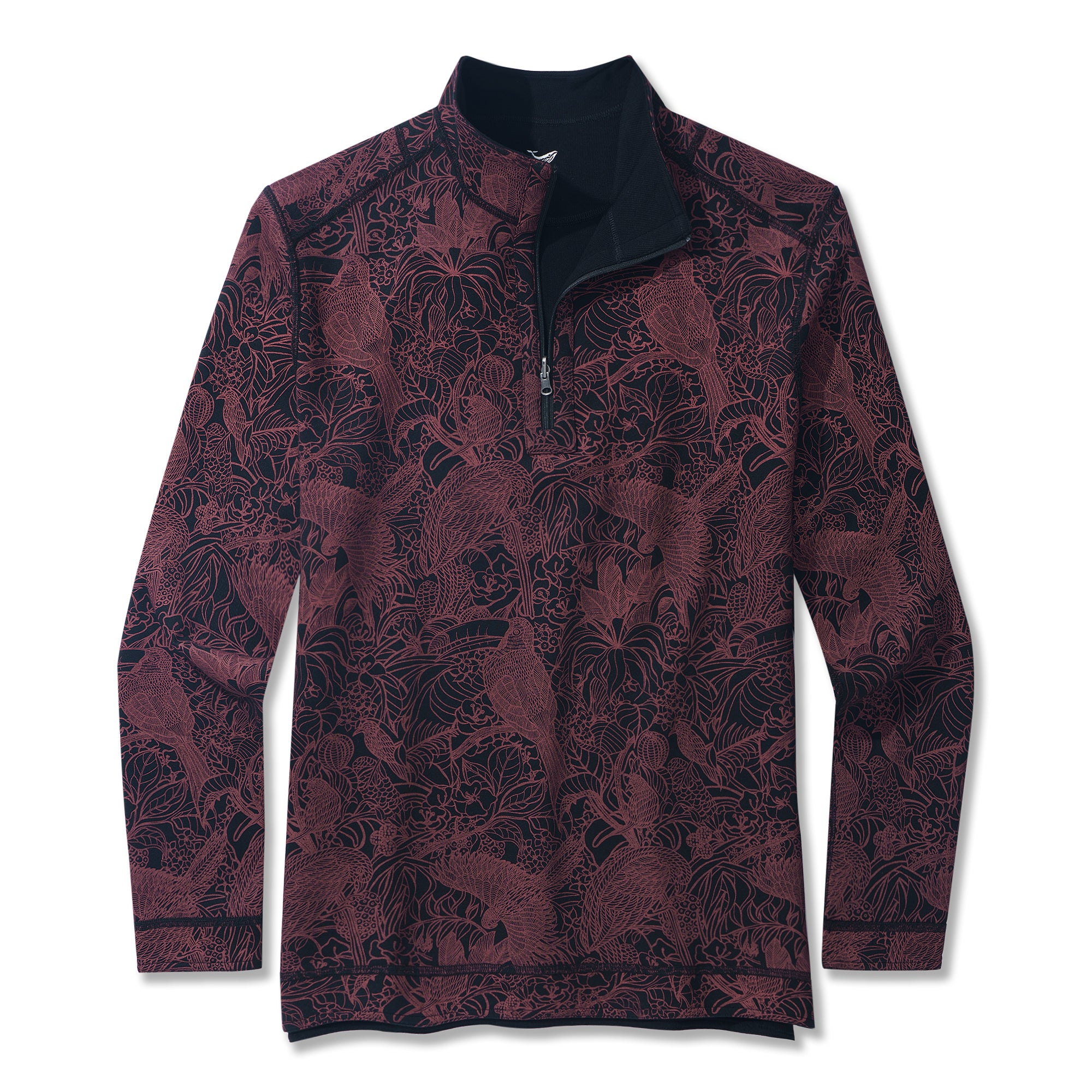 Sweatshirt à demi-zip Oiseaux de Paradis