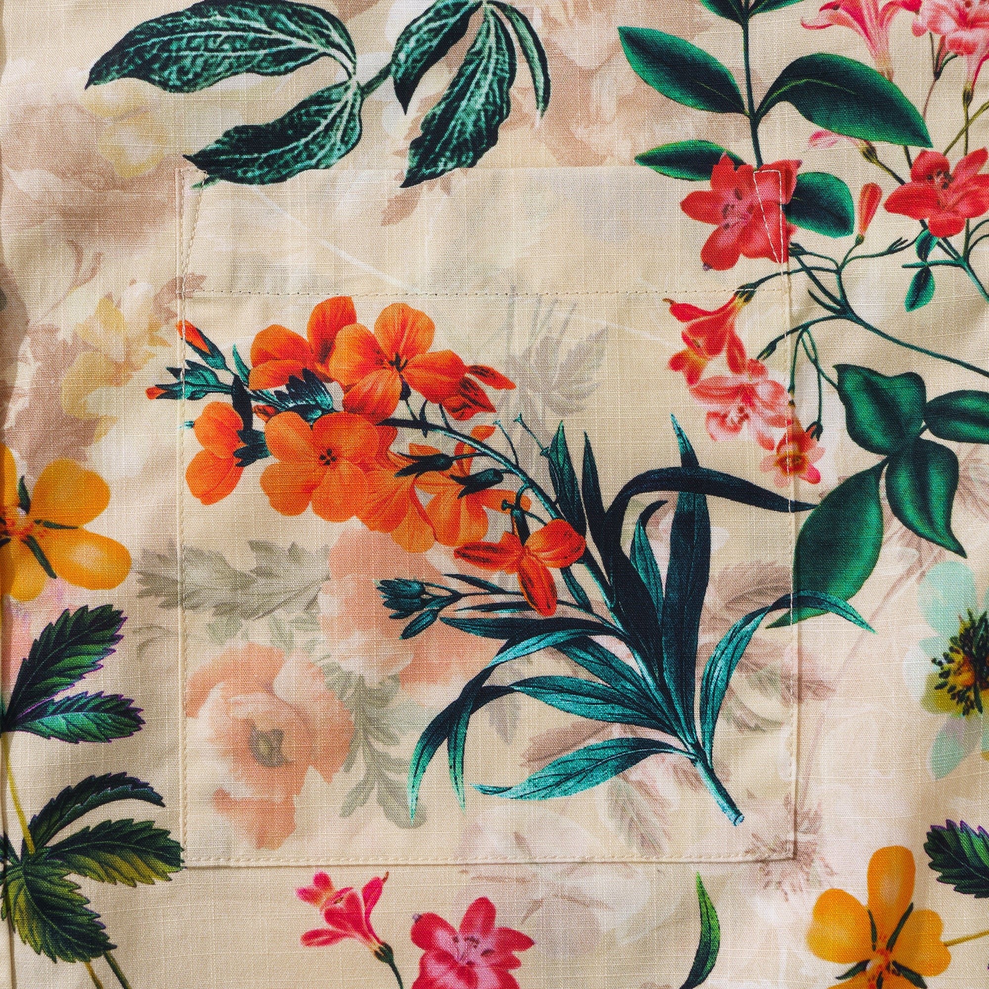 Yiume 1930s Floral Hawaiian Shirt Mens 100% CottonShort Sleeve Button-down Aloha Shirt Floral Radiance