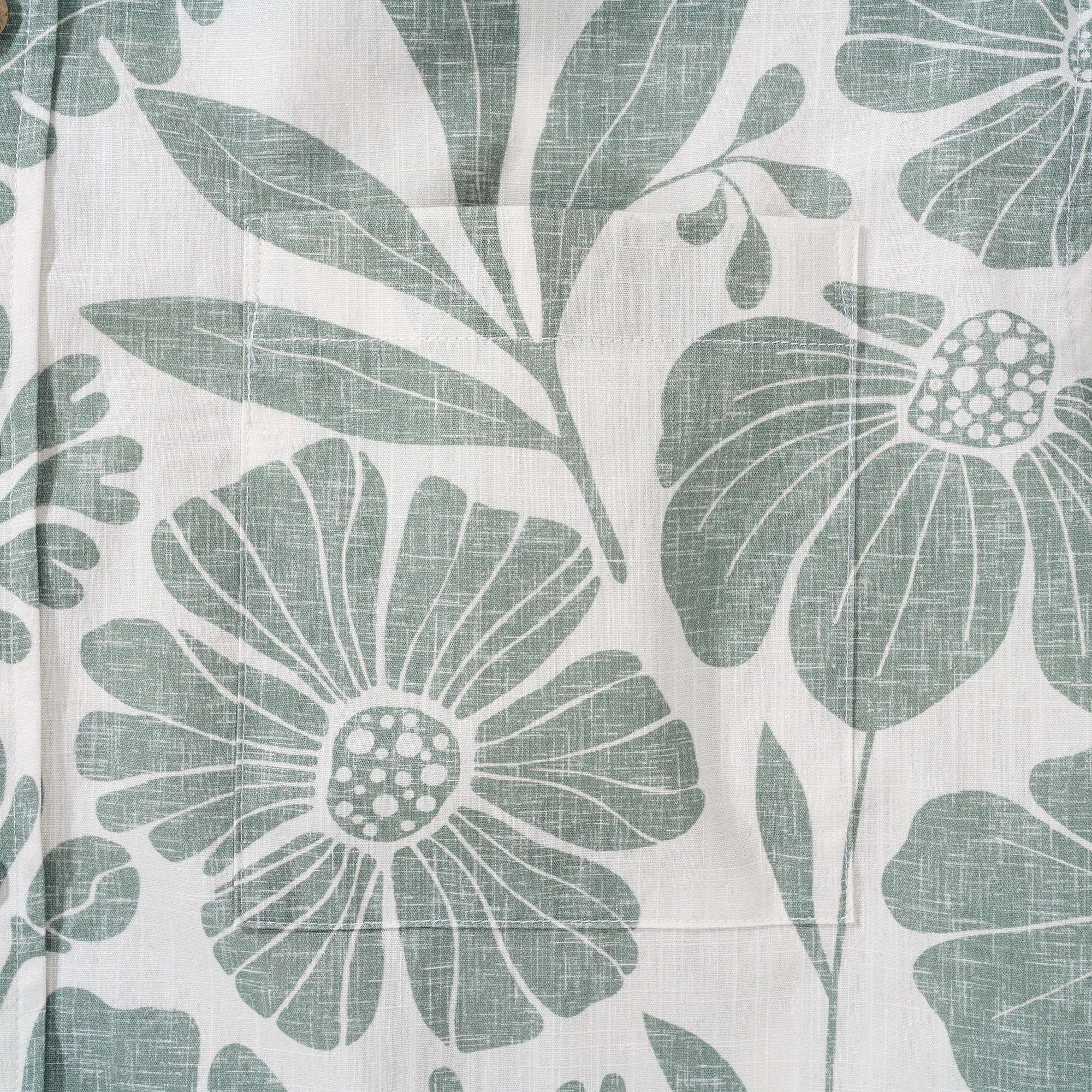 Chemise hawaïenne à fleurs vertes pour hommes - chemise à manches courtes à manches courtes à manches courtes