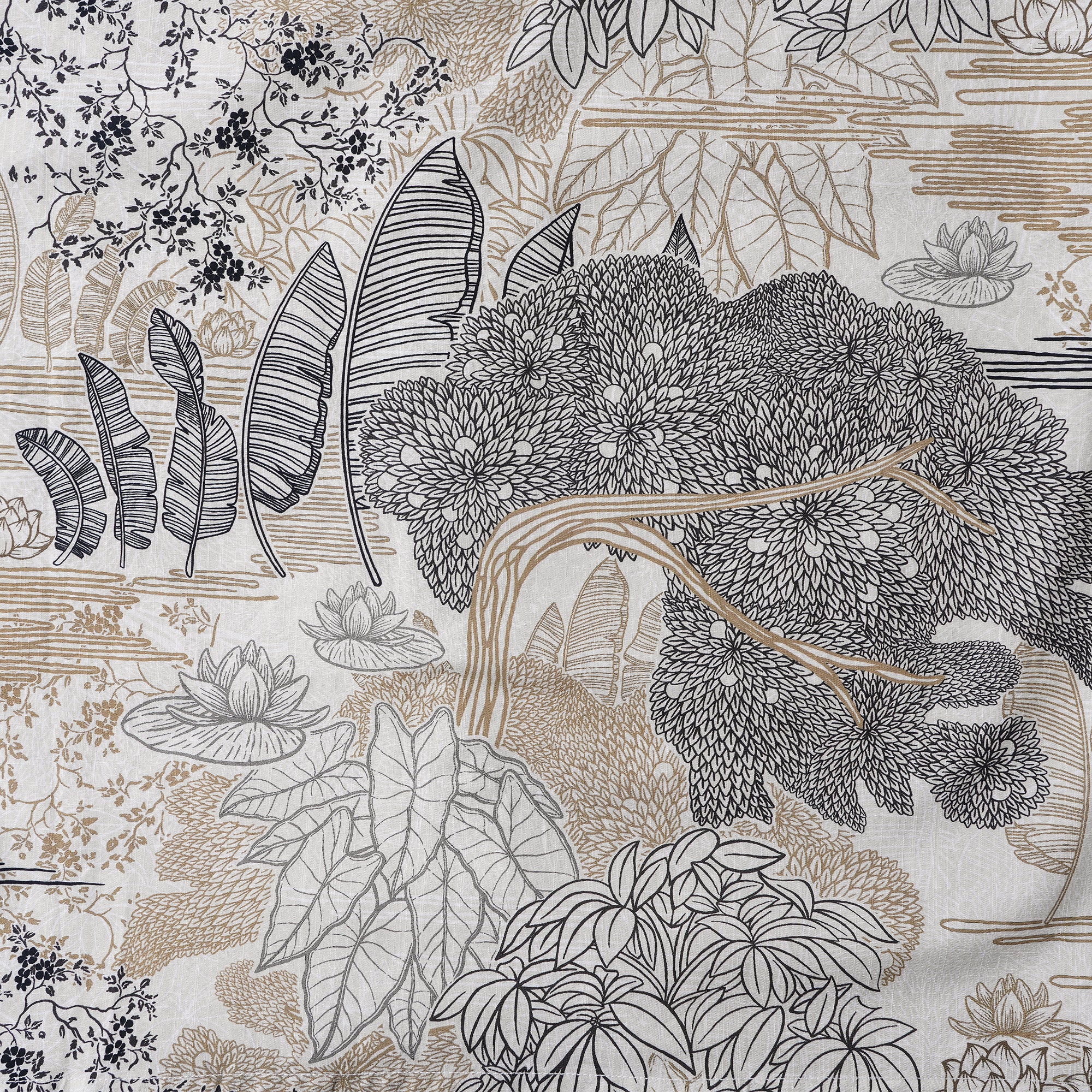 Chemise à manches courtes en coton 100% pour homme, marron Aloha hawaïenne