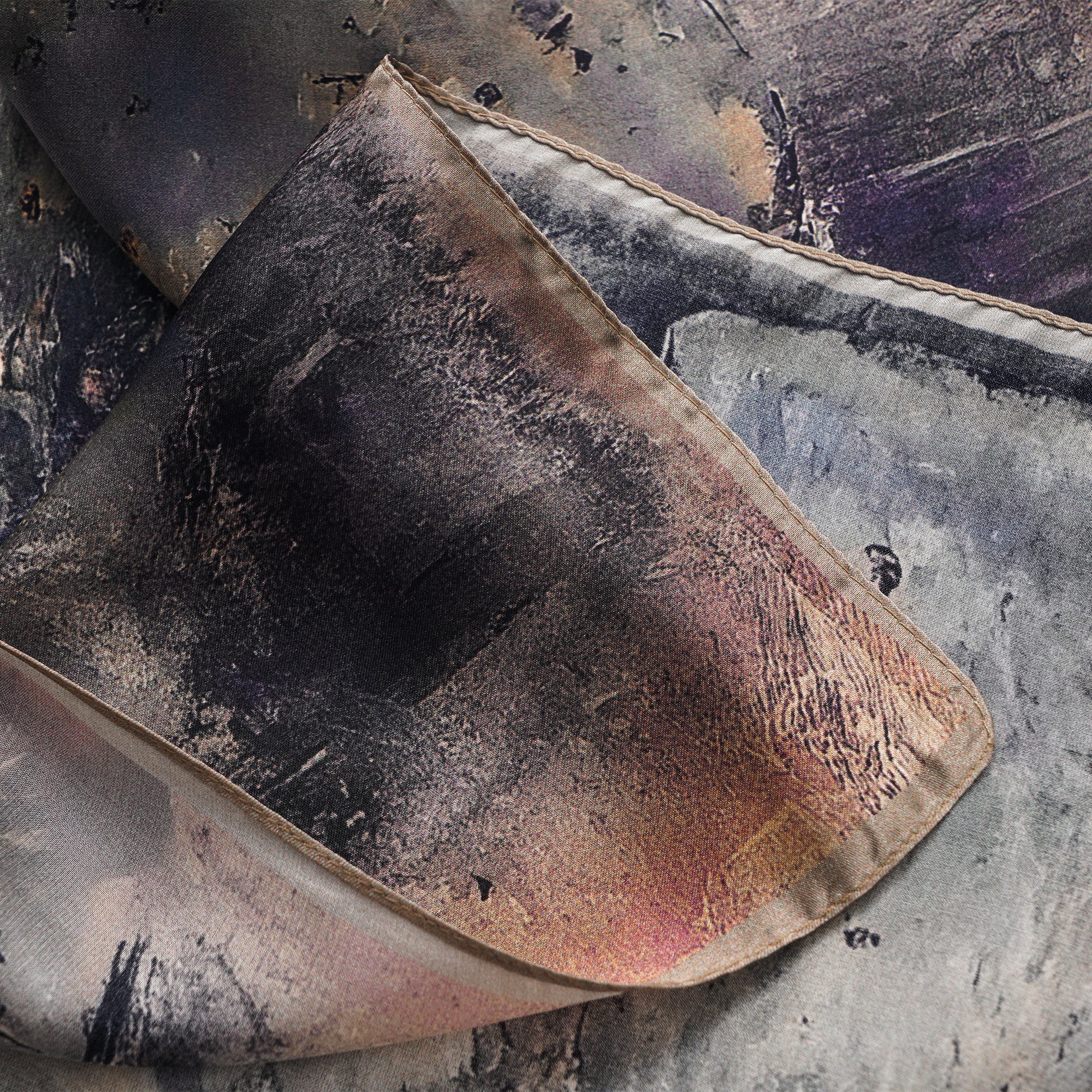 Floral Square Scarf 100% Mulberry Silk Timeless Dance Elegance Timeless Dance Elegance 100% Silk 53*53cm