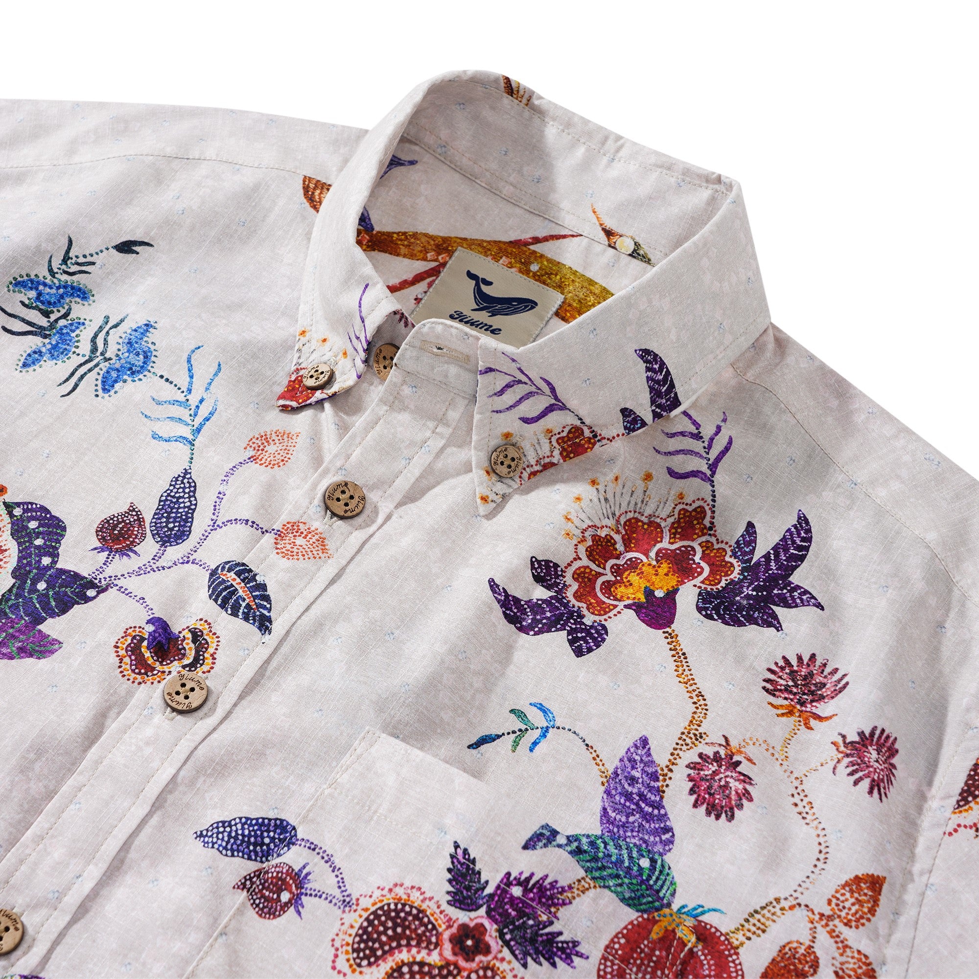Chemise hawaïenne masculine à manches courtes à manches courtes 100% coton Aloha Premium Aloha Shirts pour hommes sophistiqués