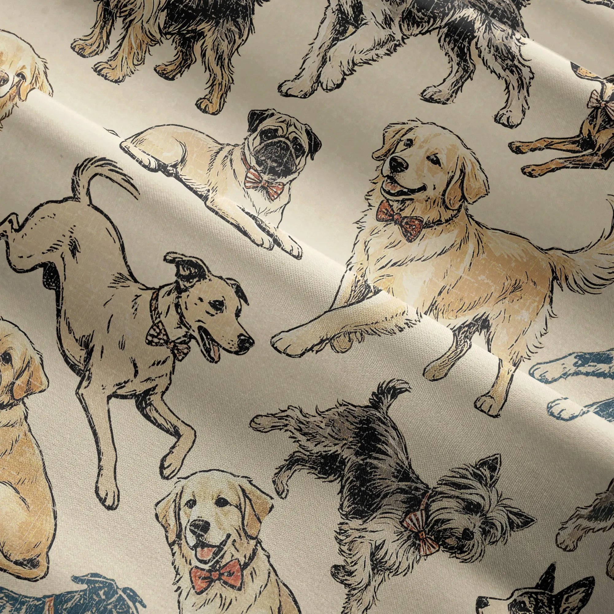 Aloha Dog Print Blouse, eco-friendly lyocell fabric