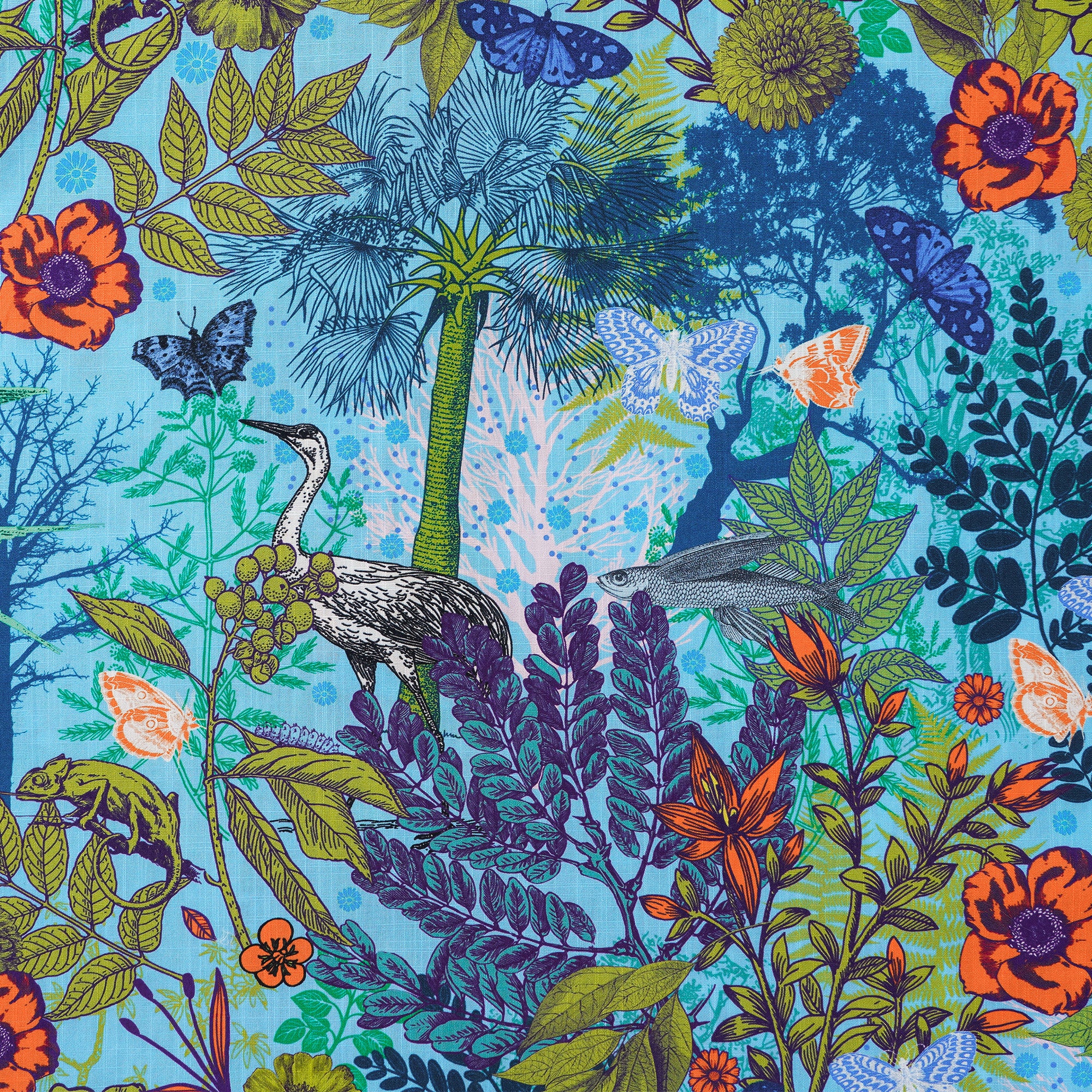 Men's Hawaiian Shirt Short Sleeve Camp Collar 100% Cotton Green Aloha Whispering Woods