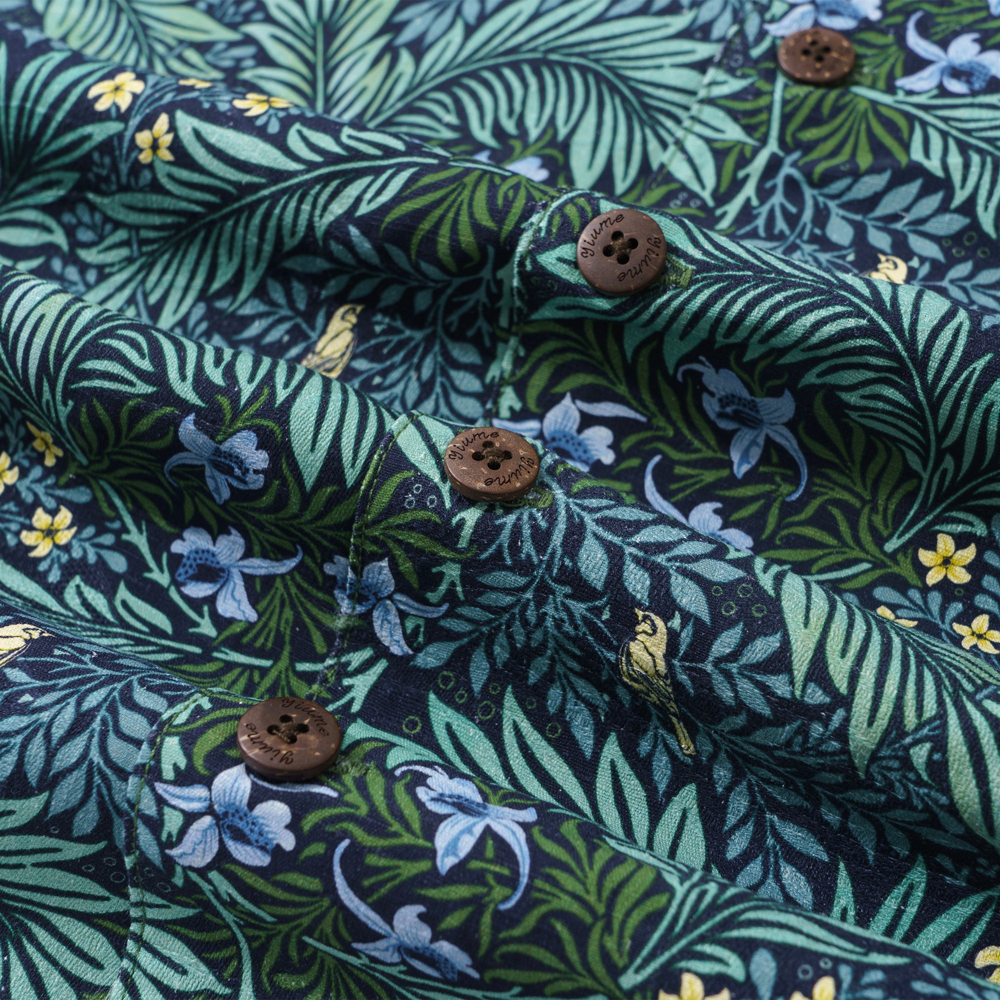 Hawaiian Shirt für Männer Foreat Mist Shirt Camp Collar - Seide