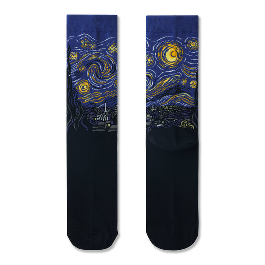 Van Gogh's Starry Night Print Men Socks