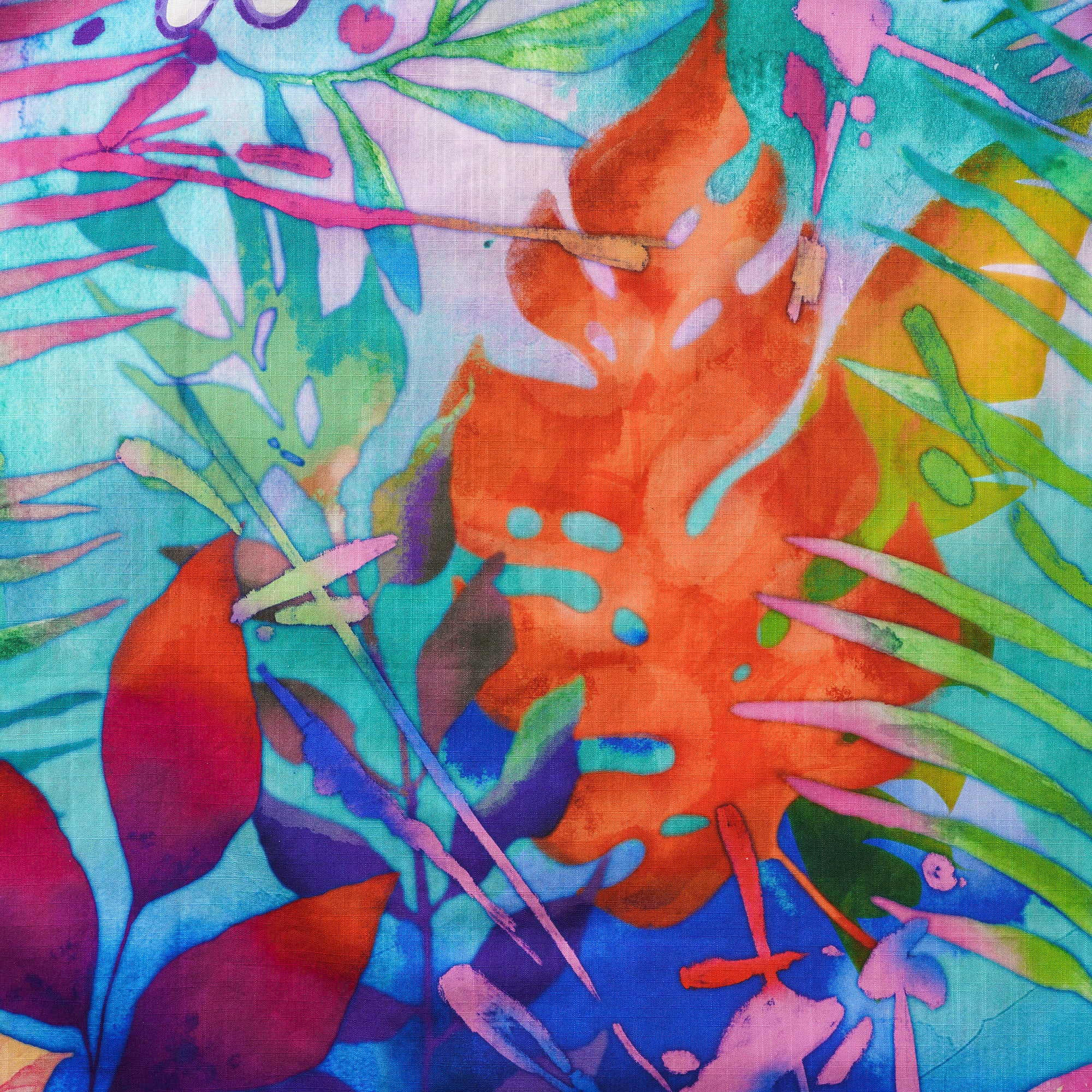 Collier de camp à manches courtes pour hommes à manches courtes 100% Coton Purple Aloha Tropical Aloha