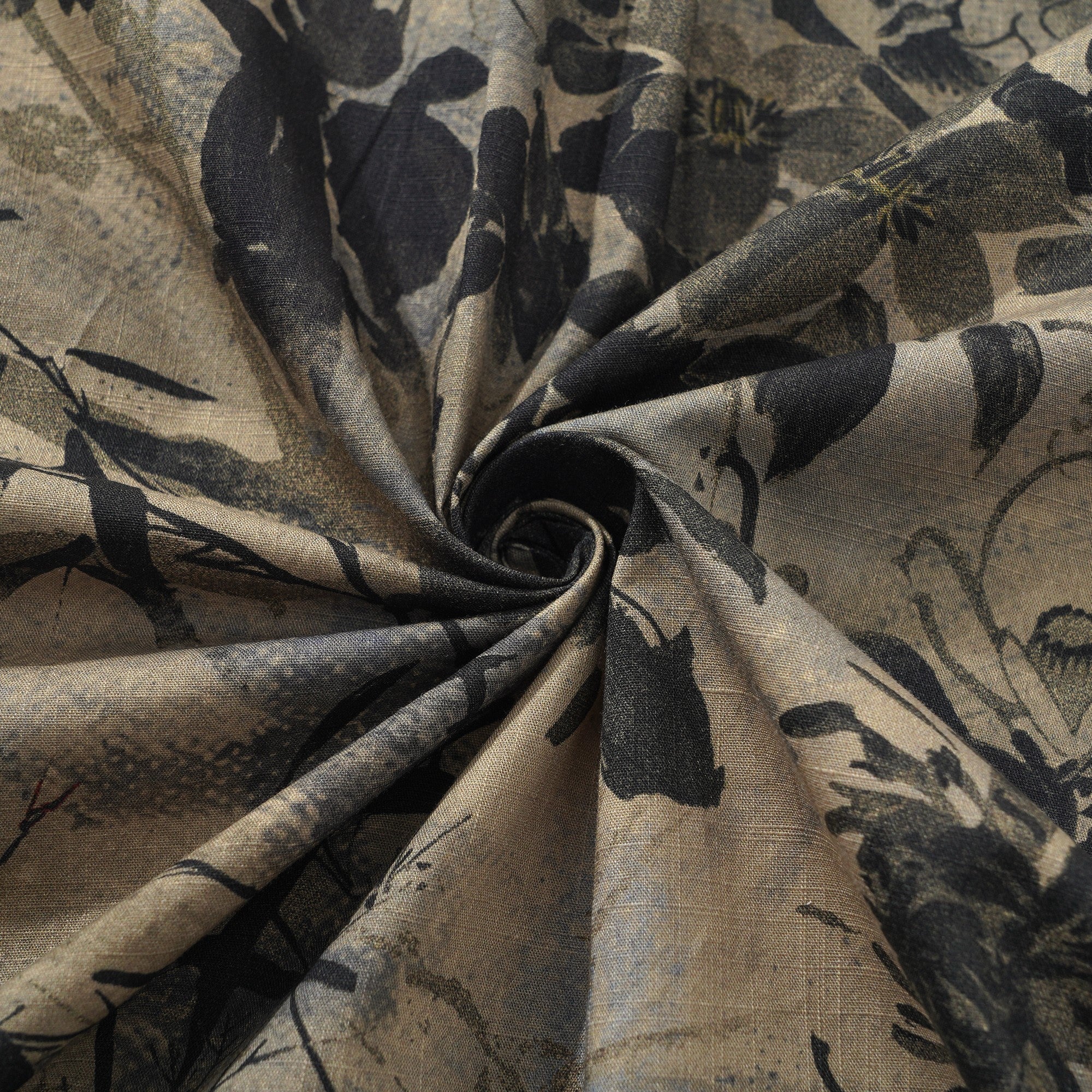 Men's Hawaiian Shirt Short Sleeve Button-down 100% Cotton Brown Aloha Shirt