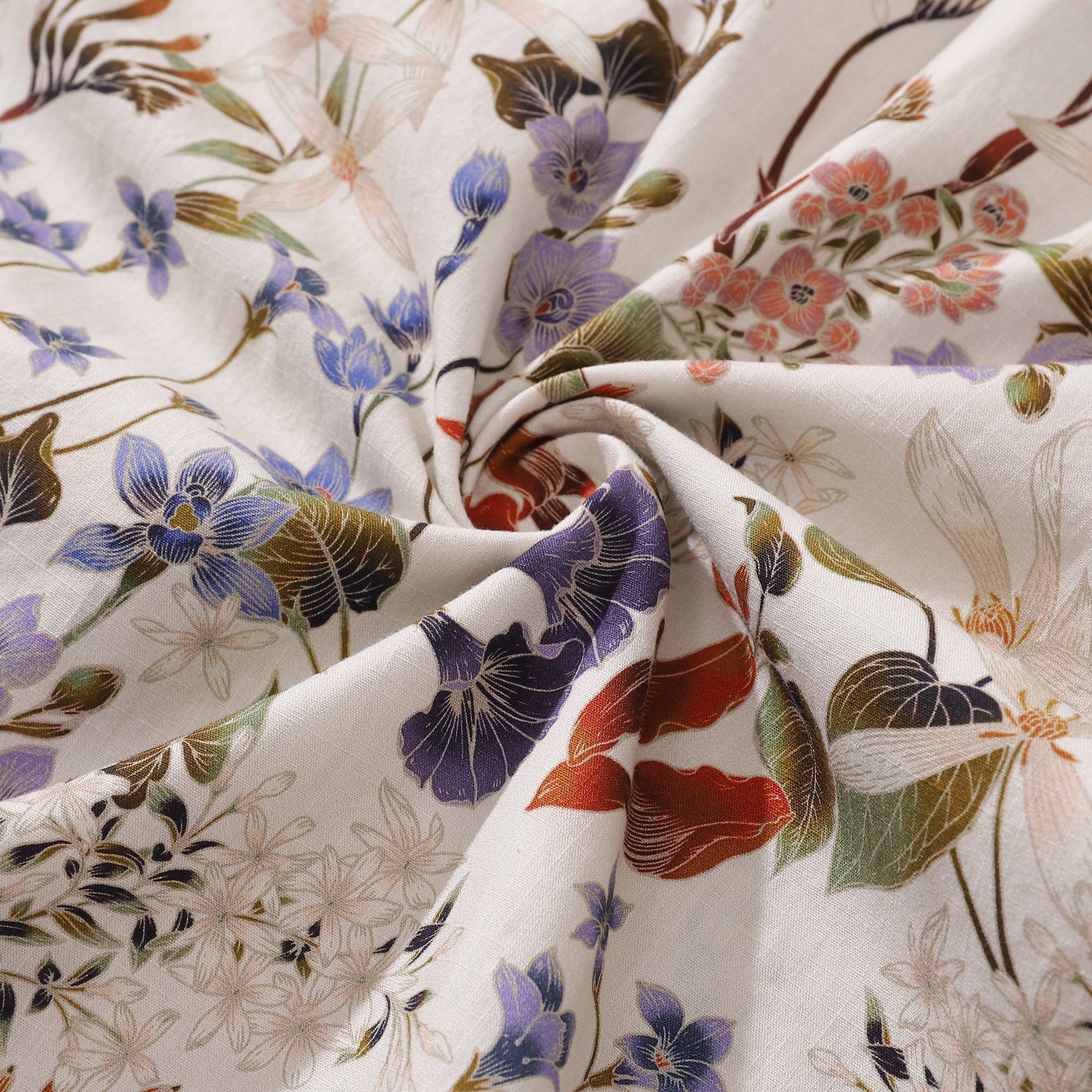 Chemise hawaïenne des années 1930 pour hommes Imprimé fleurs sauvages en coton à manches courtes Aloha