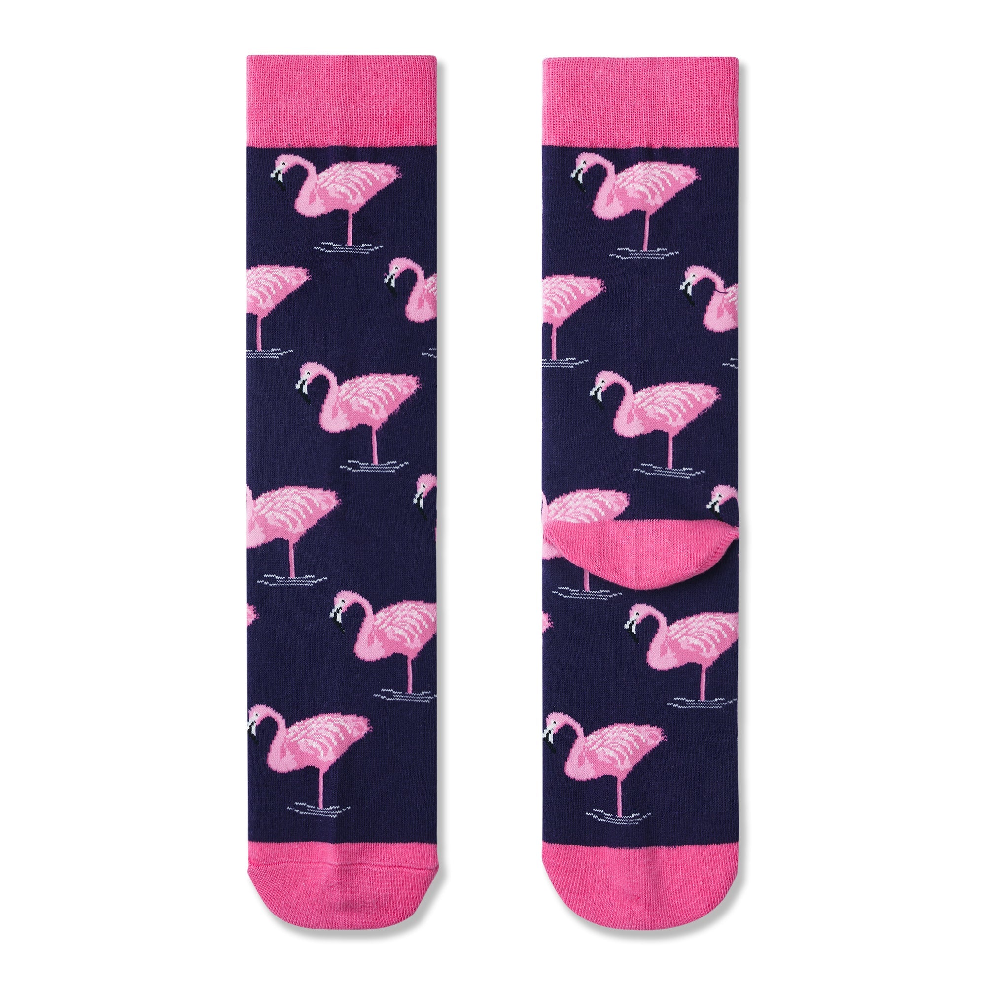 Chaussettes pour hommes à imprimé flamant rose