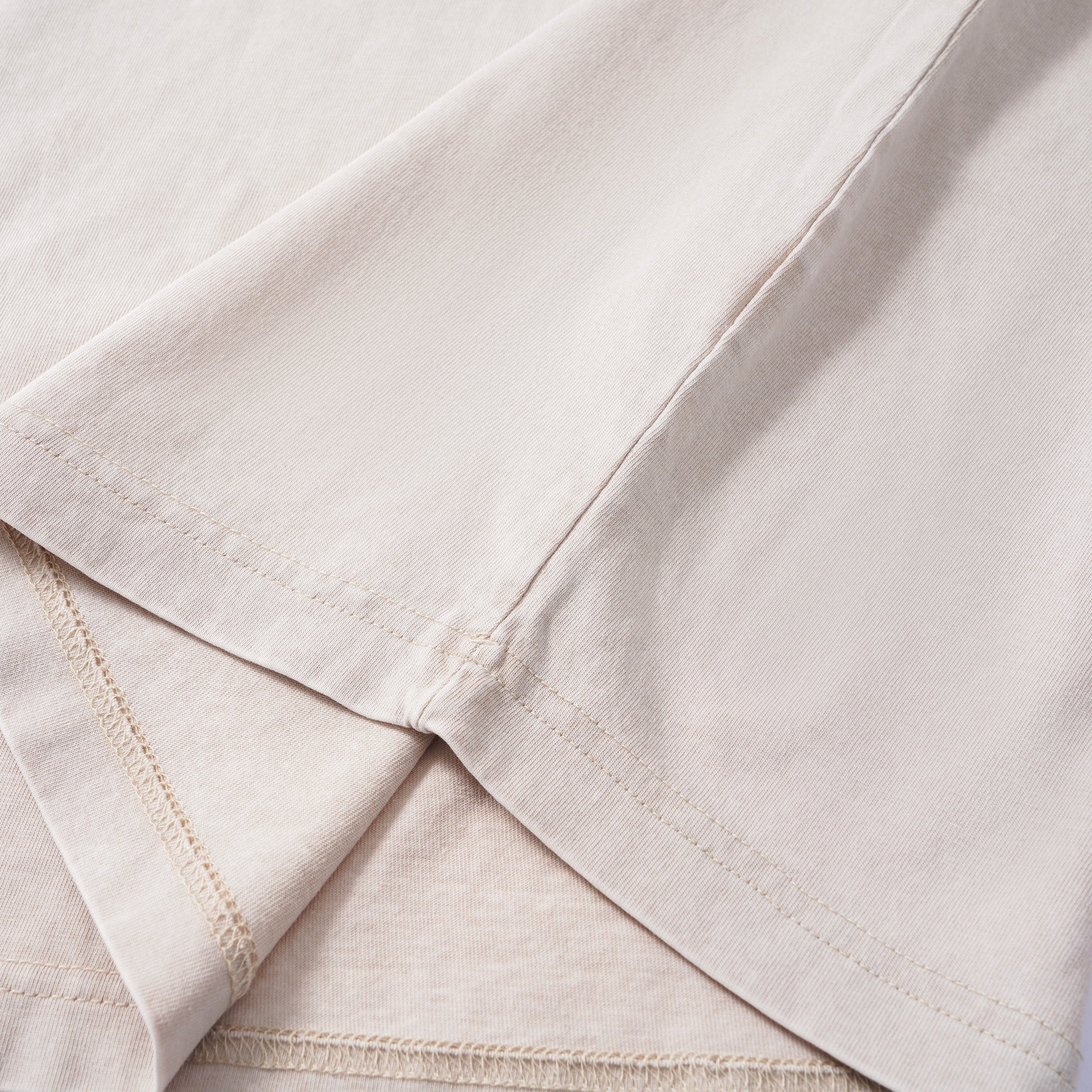 T-shirt Short Sleeve Solid Basic 100% Cotton Beige Aloha Rooster Waves