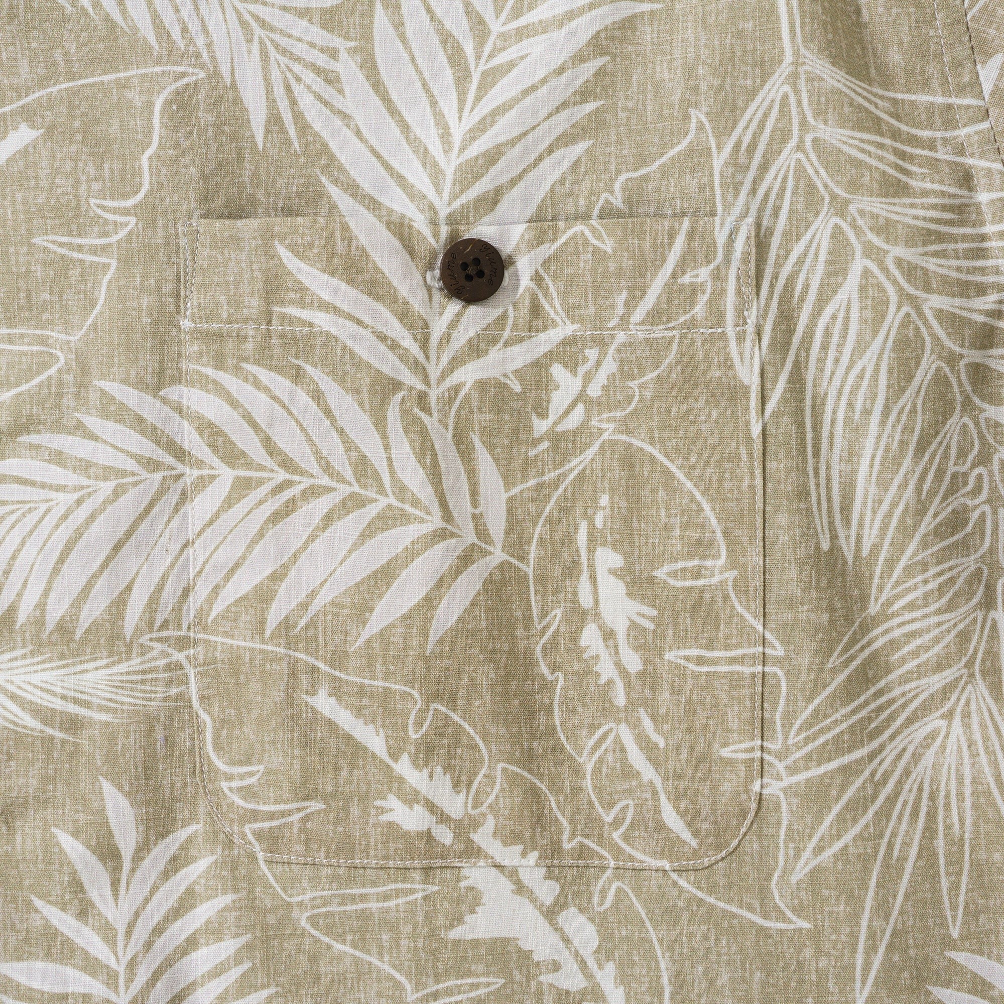 Entspannen Sie sich stilvoll mit einem 100% Baumwolle Herren Kurzarm Hemd mit Camp-Kragen in Gelb Aloha Hawaiian