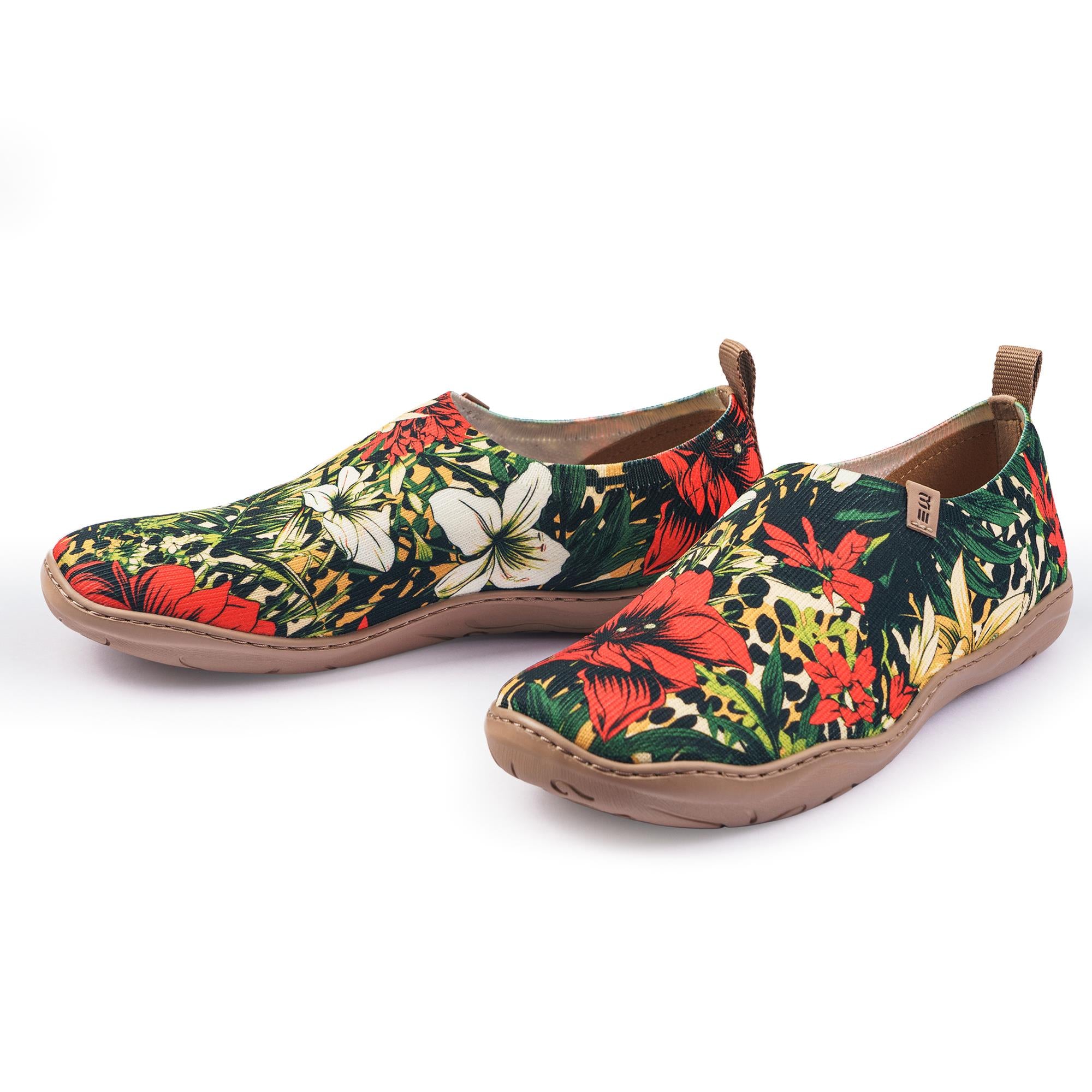 Tropische Harmonie Frauen-Slip-On-Schuhe gestrichene Leinwand-Sneaker