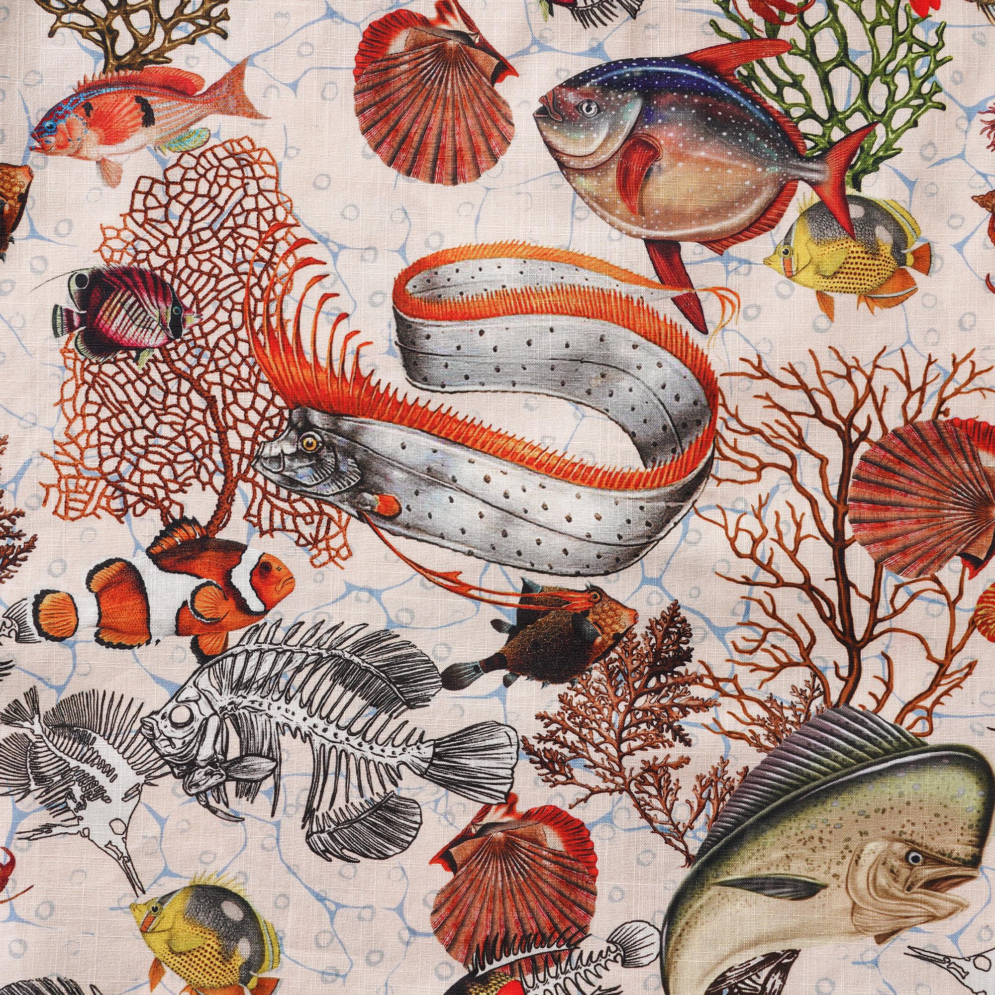 Herren-Hawaiian-Hemd Kurzärmel Button Down 100% Baumwolle gelbe Aloha King Makrel für nicht zu verzeichnete Freunde