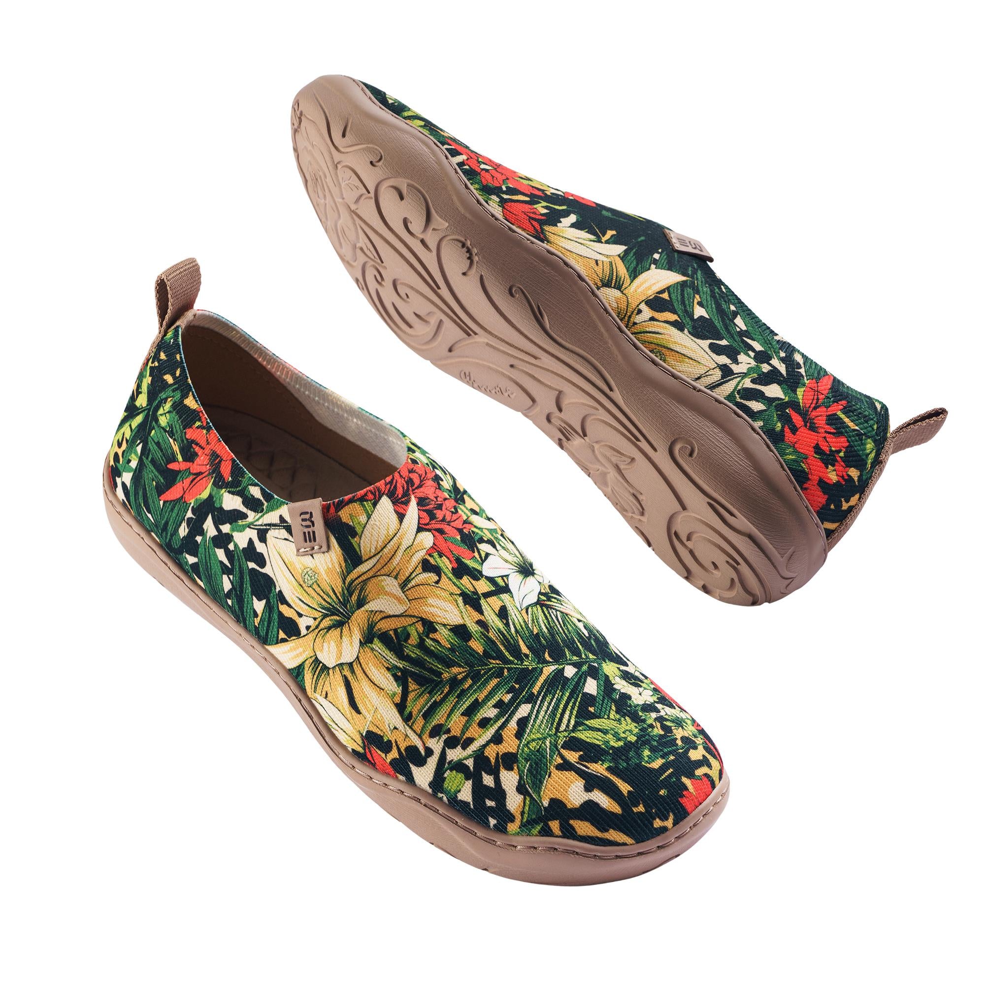 Tropische Harmonie Frauen-Slip-On-Schuhe gestrichene Leinwand-Sneaker