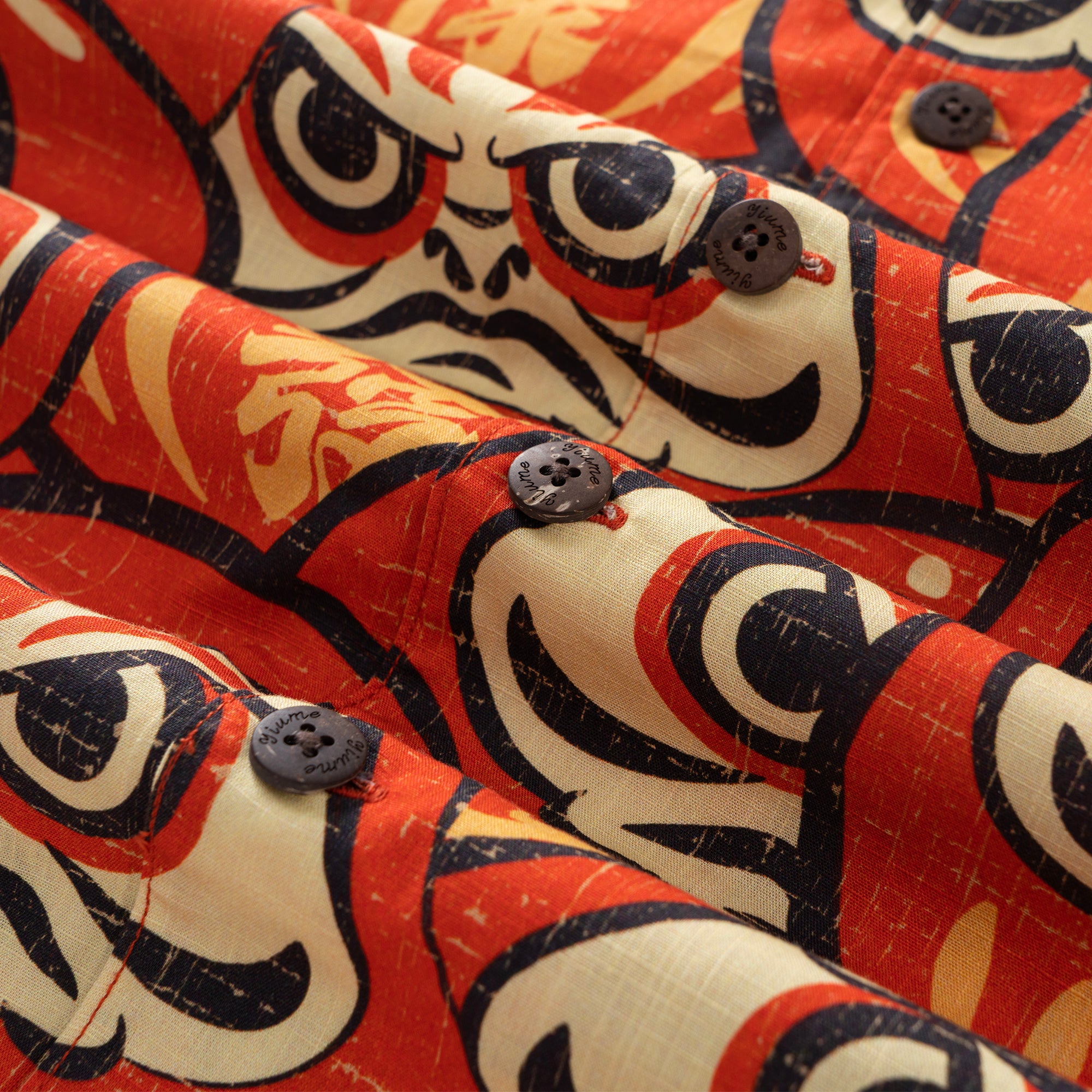 綿100%ハワイ男前シャツ日本ダルマドールキャンプ襟シャツ