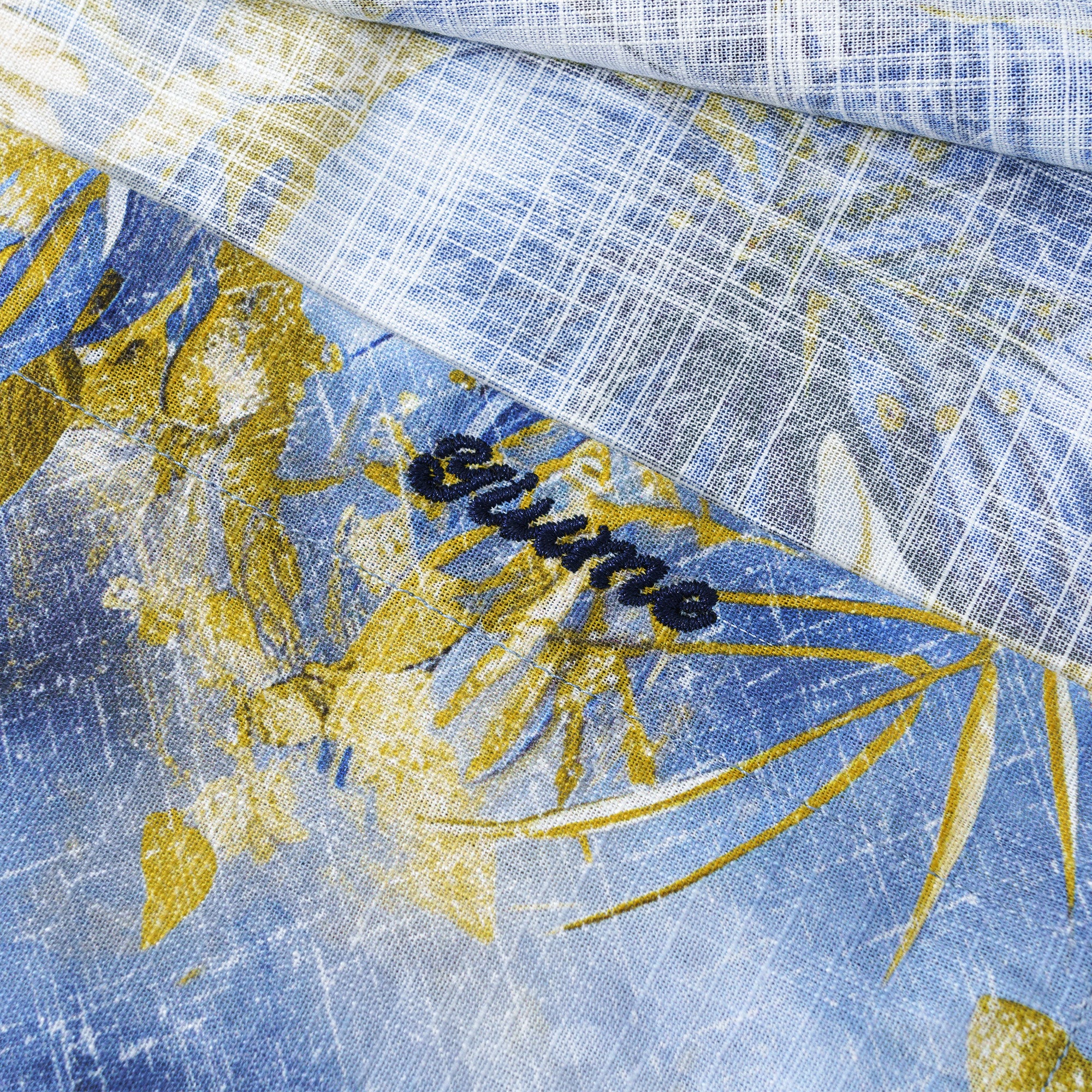 Chemise hawaïenne à manches longues pour hommes Aesthetism 100% coton Chemise Aloha à boutons