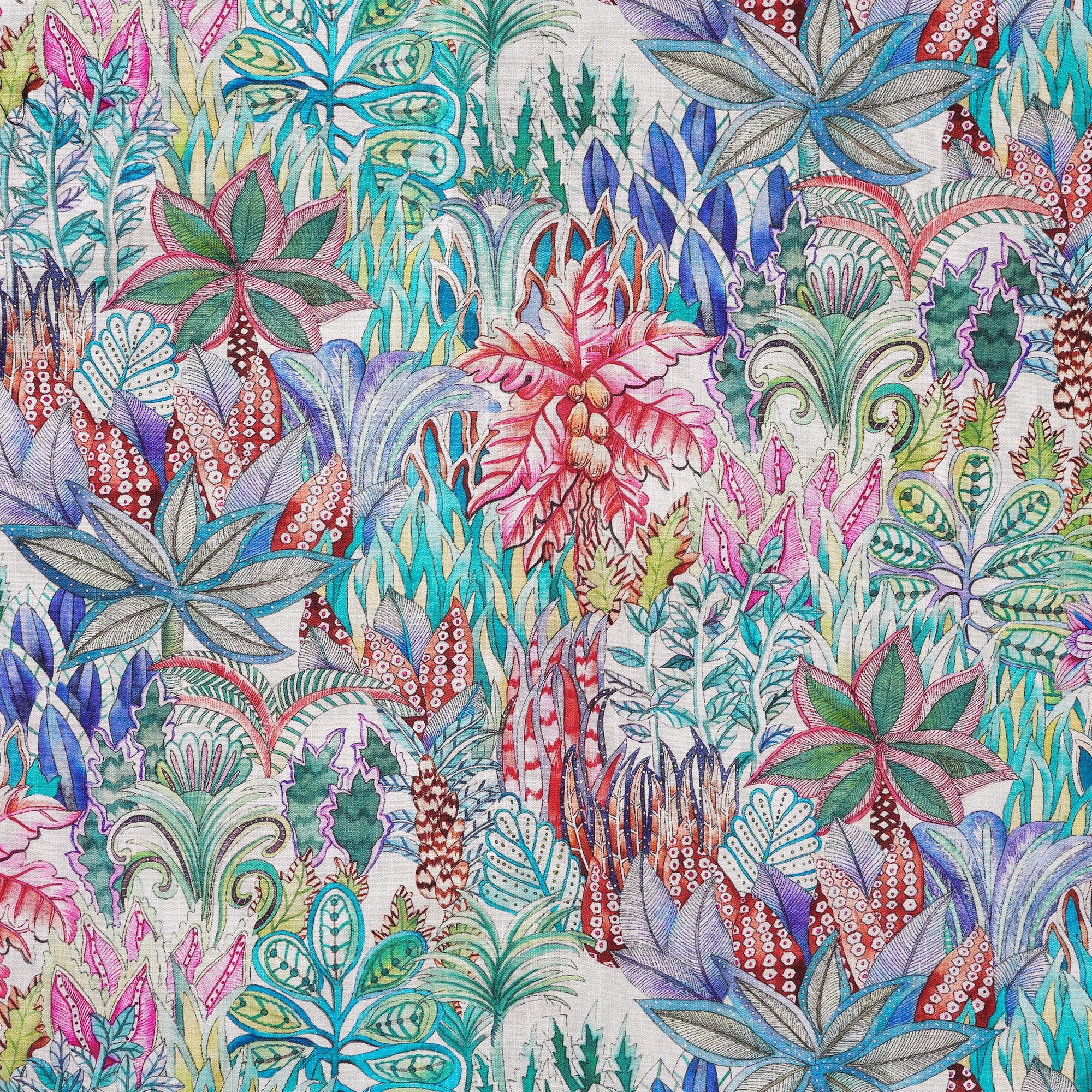 Men's Hawaiian Shirt Short Sleeve Button-down 100% Cotton Blue Aloha Floral Island Adventure