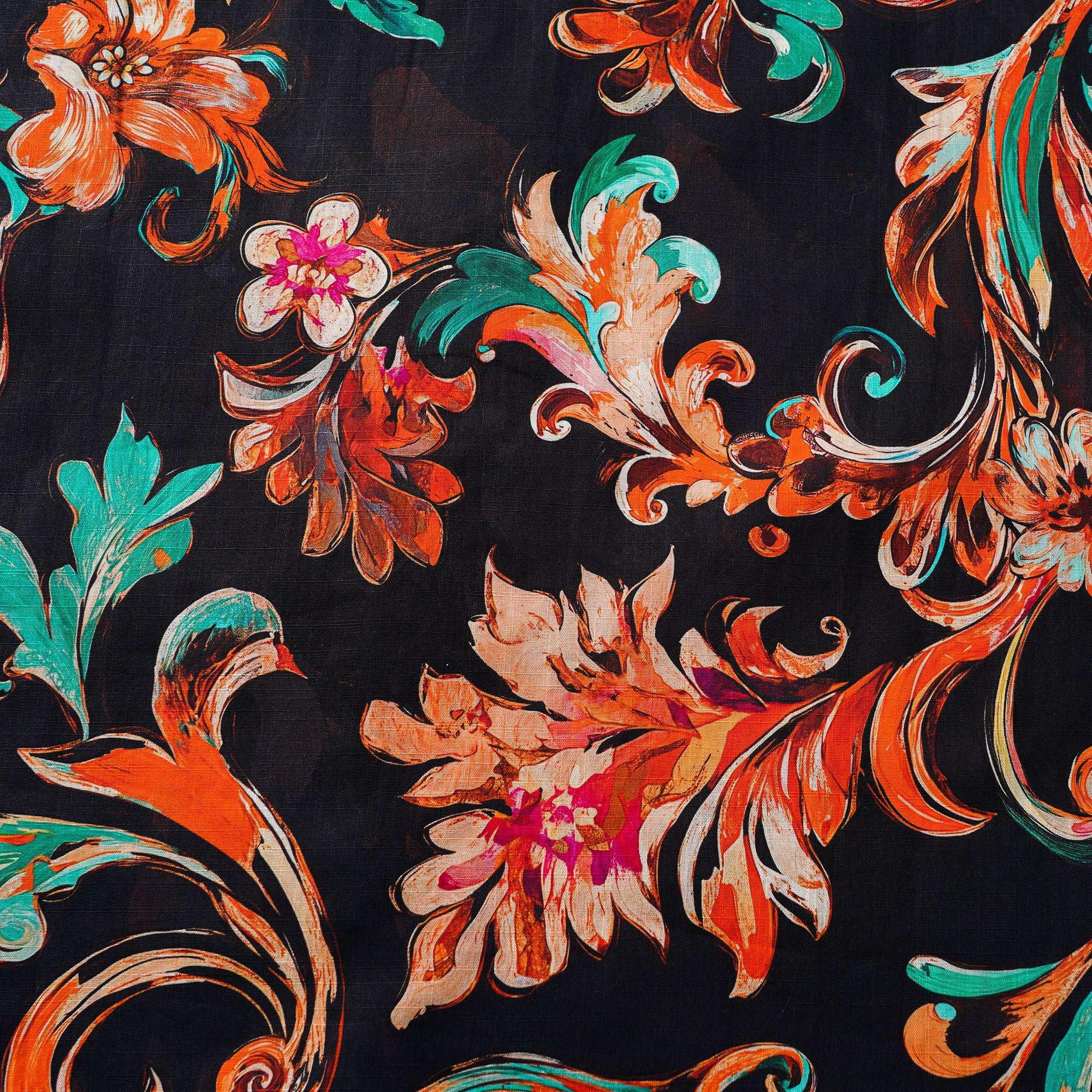 Chemise hawaïenne pour homme à manches courtes, boutonnée, 100 % coton, marron, Aloha Fleurs de Feu.