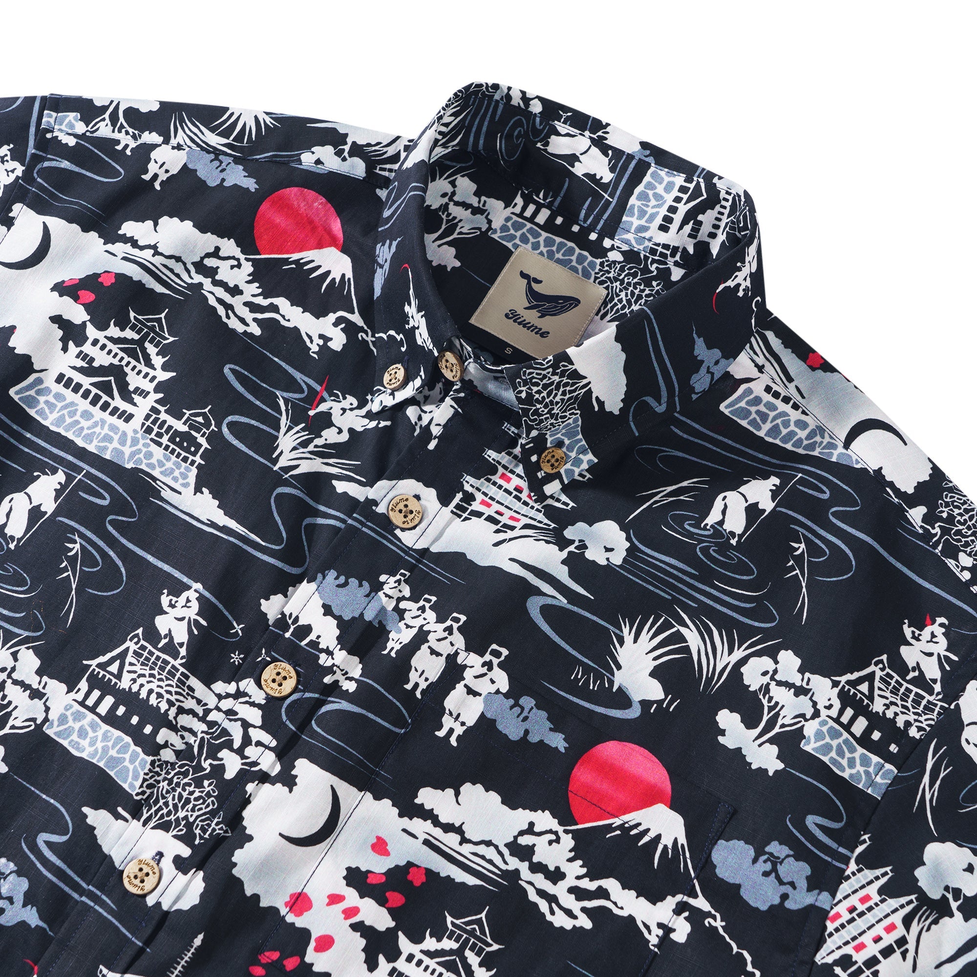 Chemise à manches courtes en coton 100 % pour homme, blanche, Aloha hawaïenne