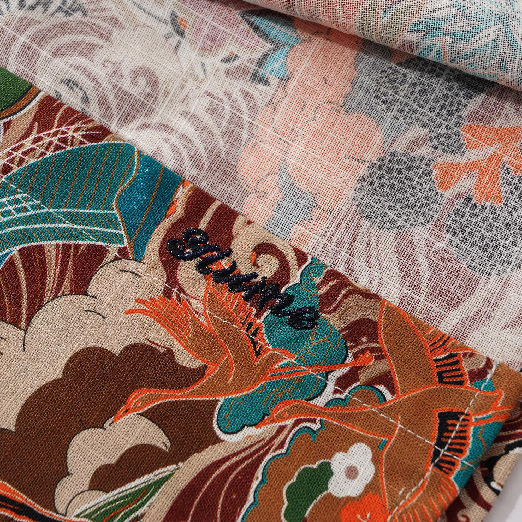 Men's Hawaiian Shirt Long Sleeve Button-down 100% Cotton Brown Aloha Fantasy On The High Seas