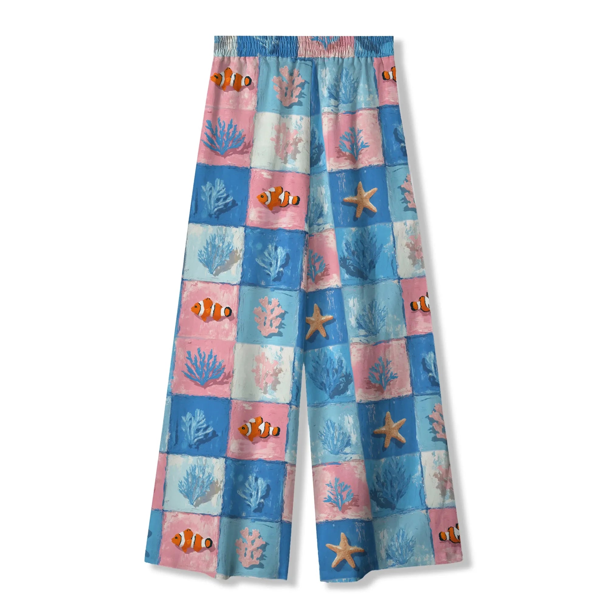 Eco-Friendly Women's Pants with Marine-Inspired Design