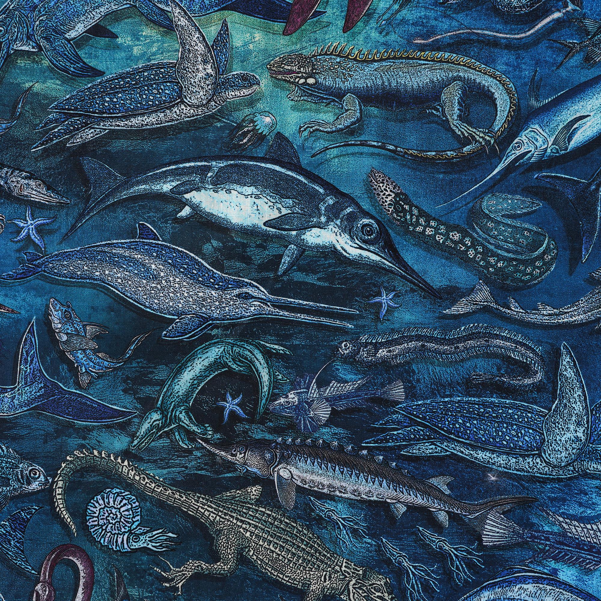 Chemise hawaïenne masculine bouton à manches courtes 100% coton bleu aloha océan rêves