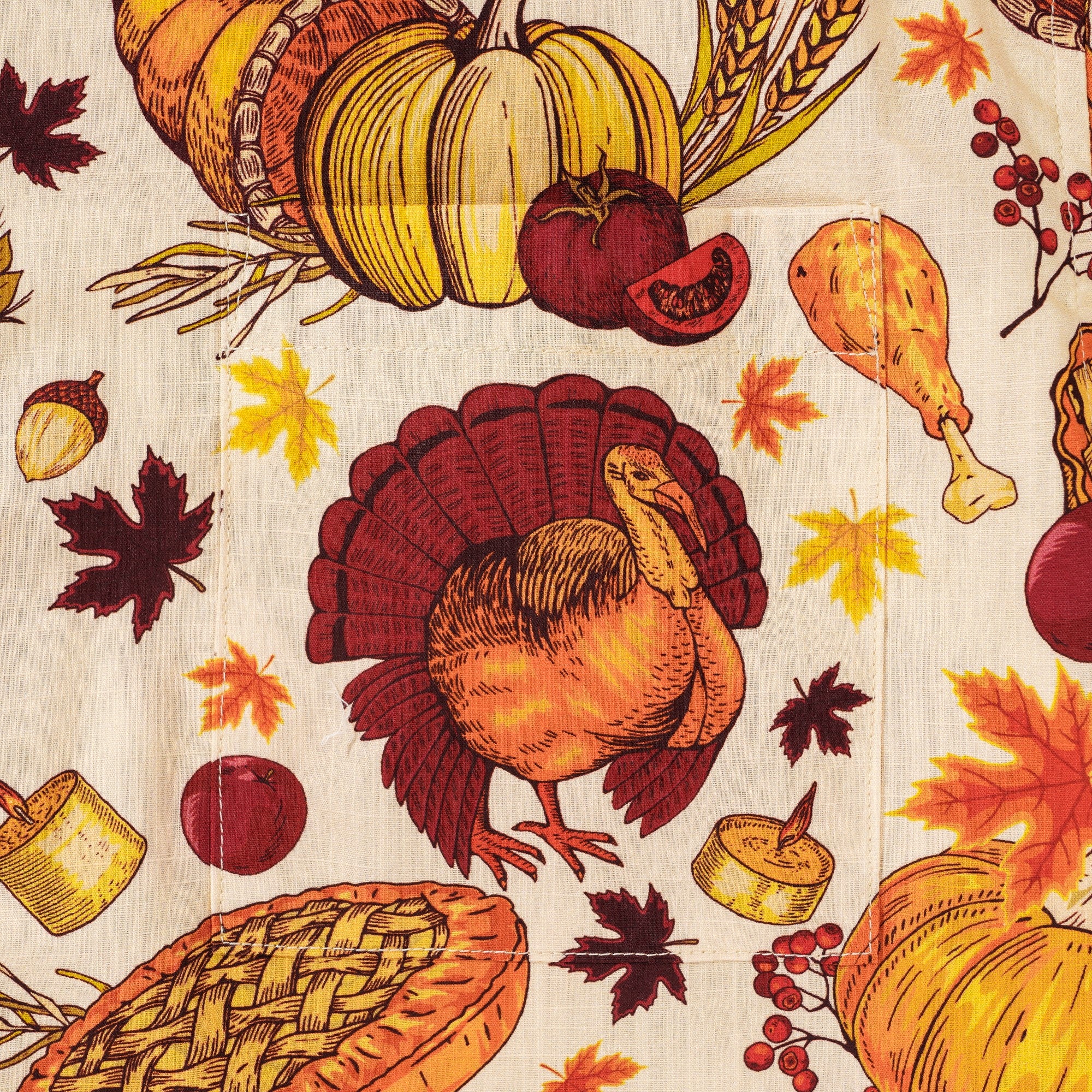 Men's Hawaiian Shirt Short Sleeve Button-down 100% Cotton Yellow Aloha Harvest Harmony Celebration