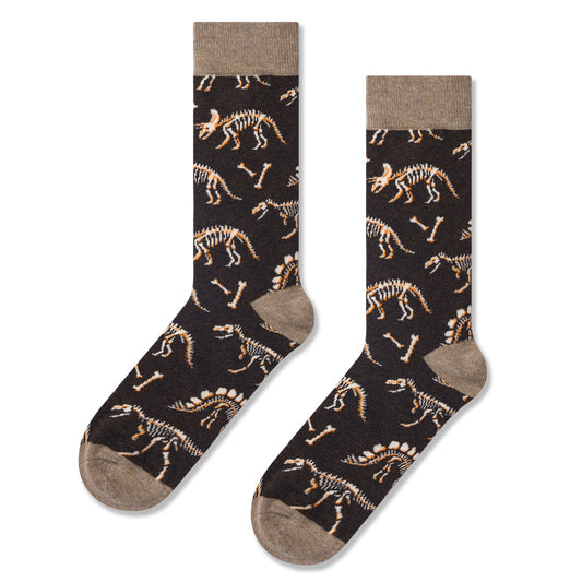 Calcetines para hombres con estampado de dinosaurios