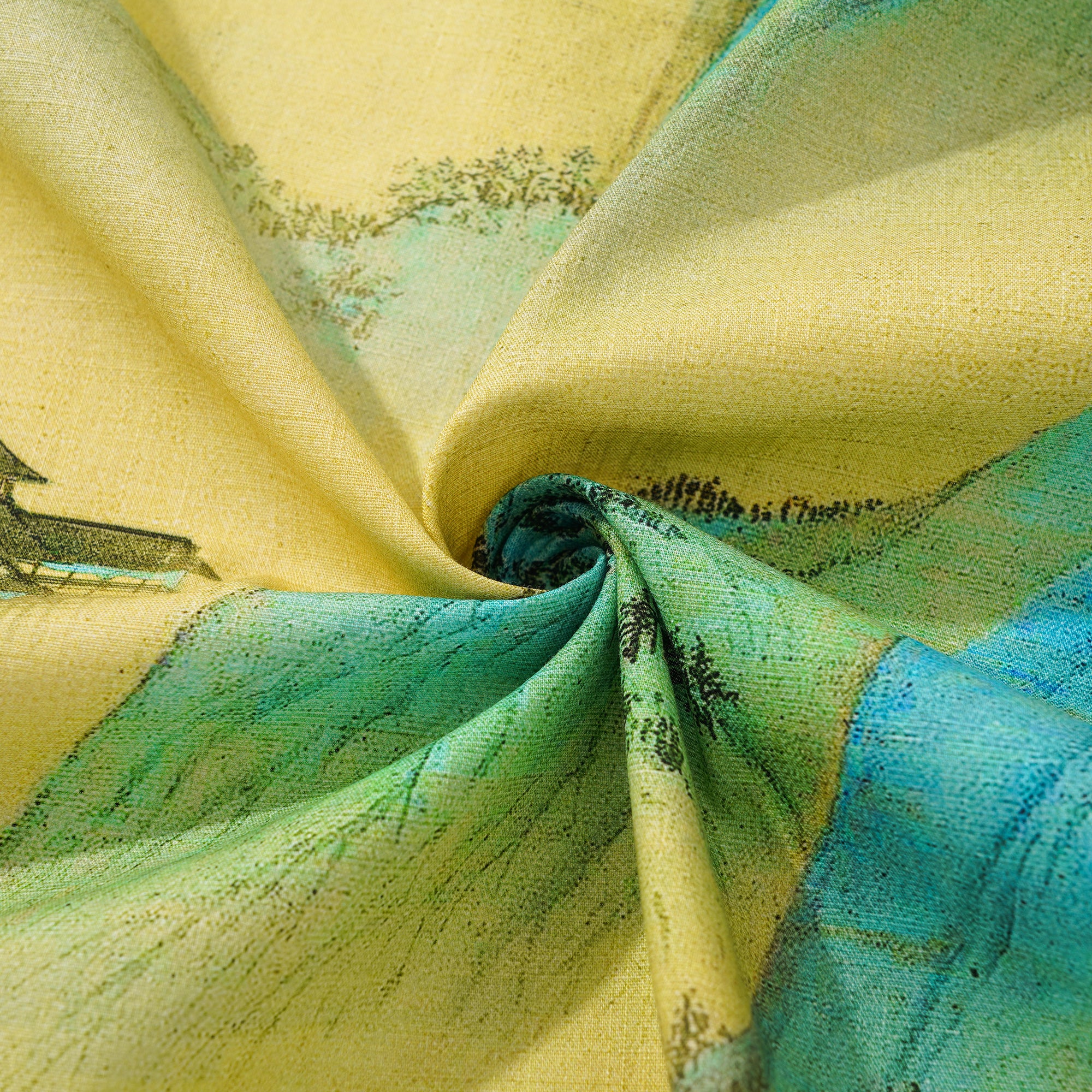 Chemise hawaïenne pour homme à manches courtes, col camp, 100 % coton, verte, Aloha intemporelle.