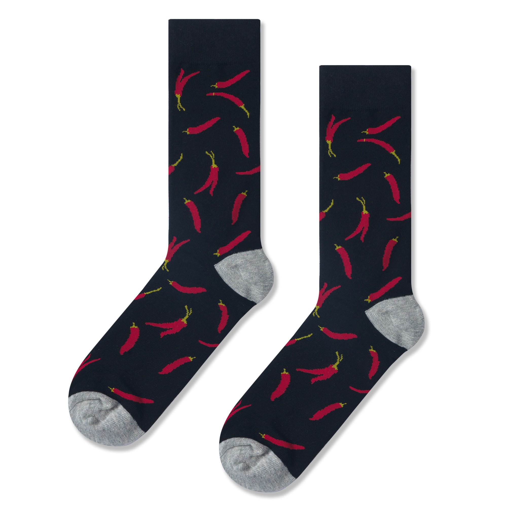 Chaussettes pour hommes avec imprimé piment chili
