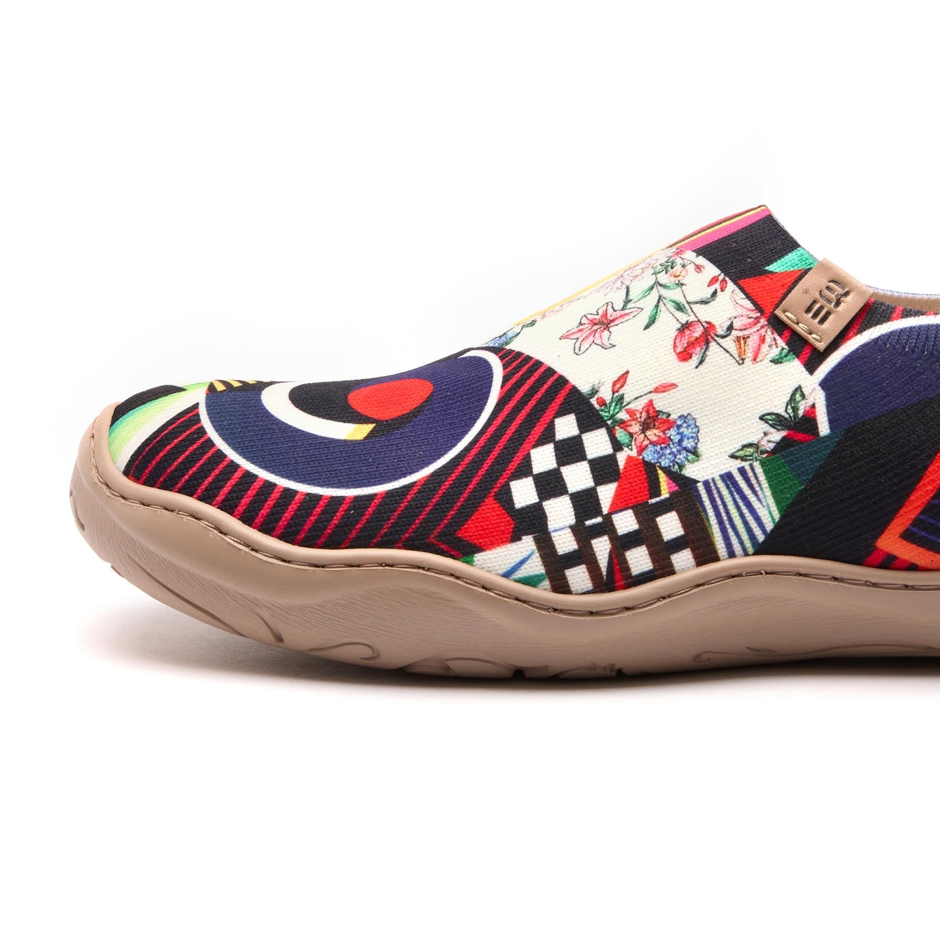 Abstrakte Porträtkunst Frauen Slip-on-Schuhe gestrichene Leinwand Sneakers Abstrakte Porträtmalerei