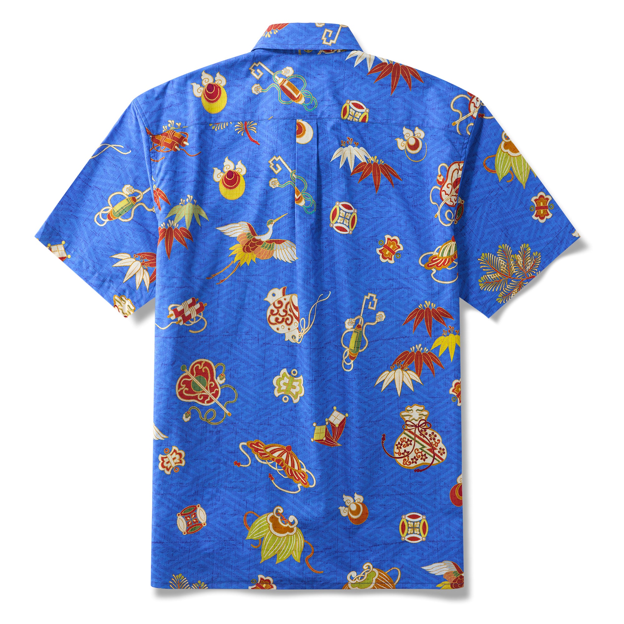 Chemise à manches courtes en coton 100 % pour homme avec boutons Nippon's Treasure Patterns Aloha Hawaiian