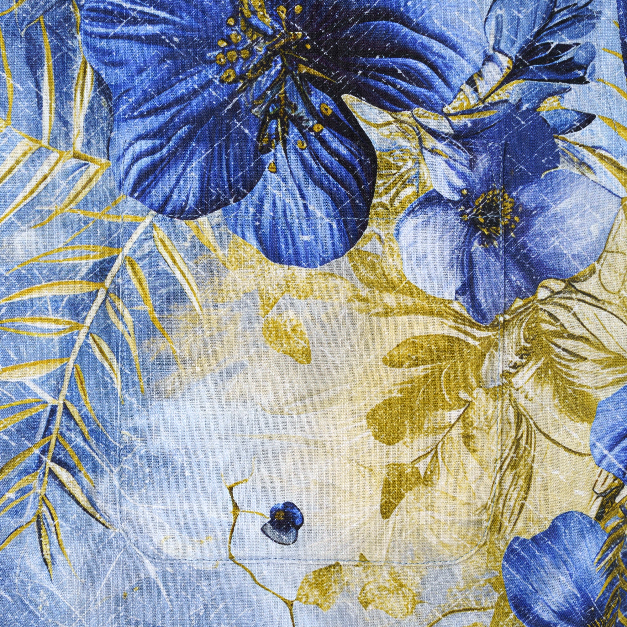 Chemise hawaïenne à manches longues pour hommes Aesthetism 100% coton Chemise Aloha à boutons