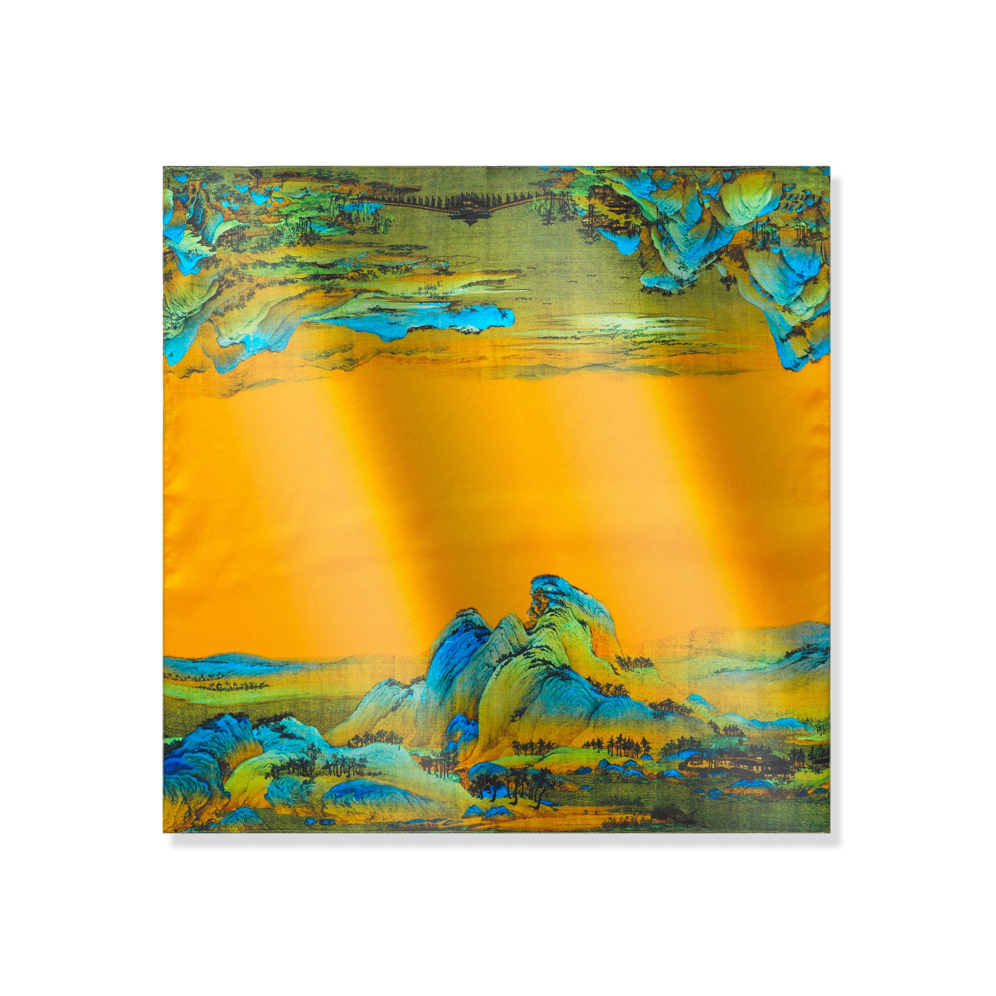 Floral Square Scarf 100% Mulberry Silk Roaming the Nature Roaming The Nature 100% Silk 53*53cm