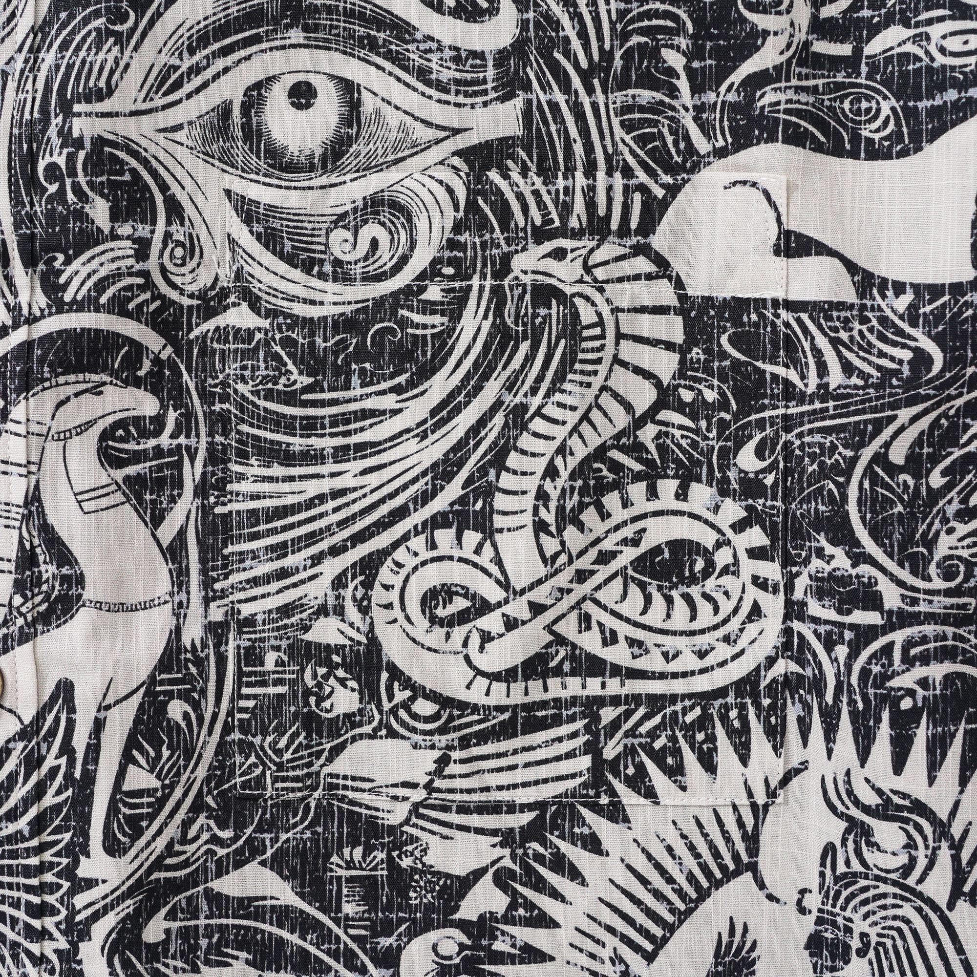 Men's Hawaiian Shirt Short Sleeve Button-down 100% Cotton Aloha Ancient Egyptian Mythology