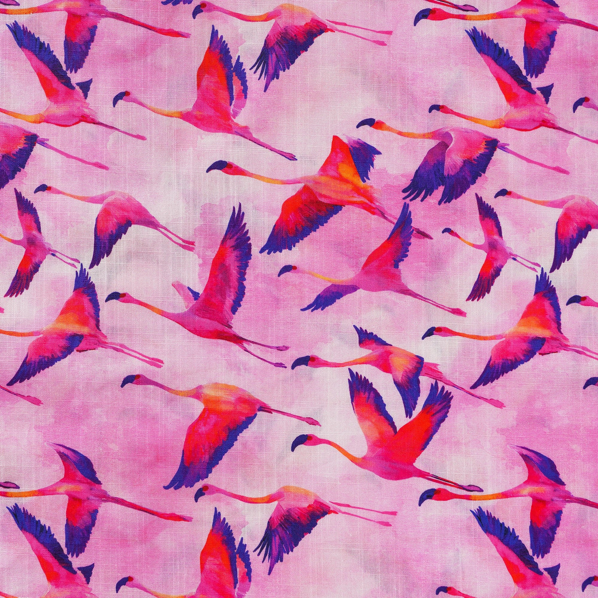 Men's Hawaiian Shirt Short Sleeve Button-down 100% Cotton Aloha Flamingo Migration Symphony In The Clouds