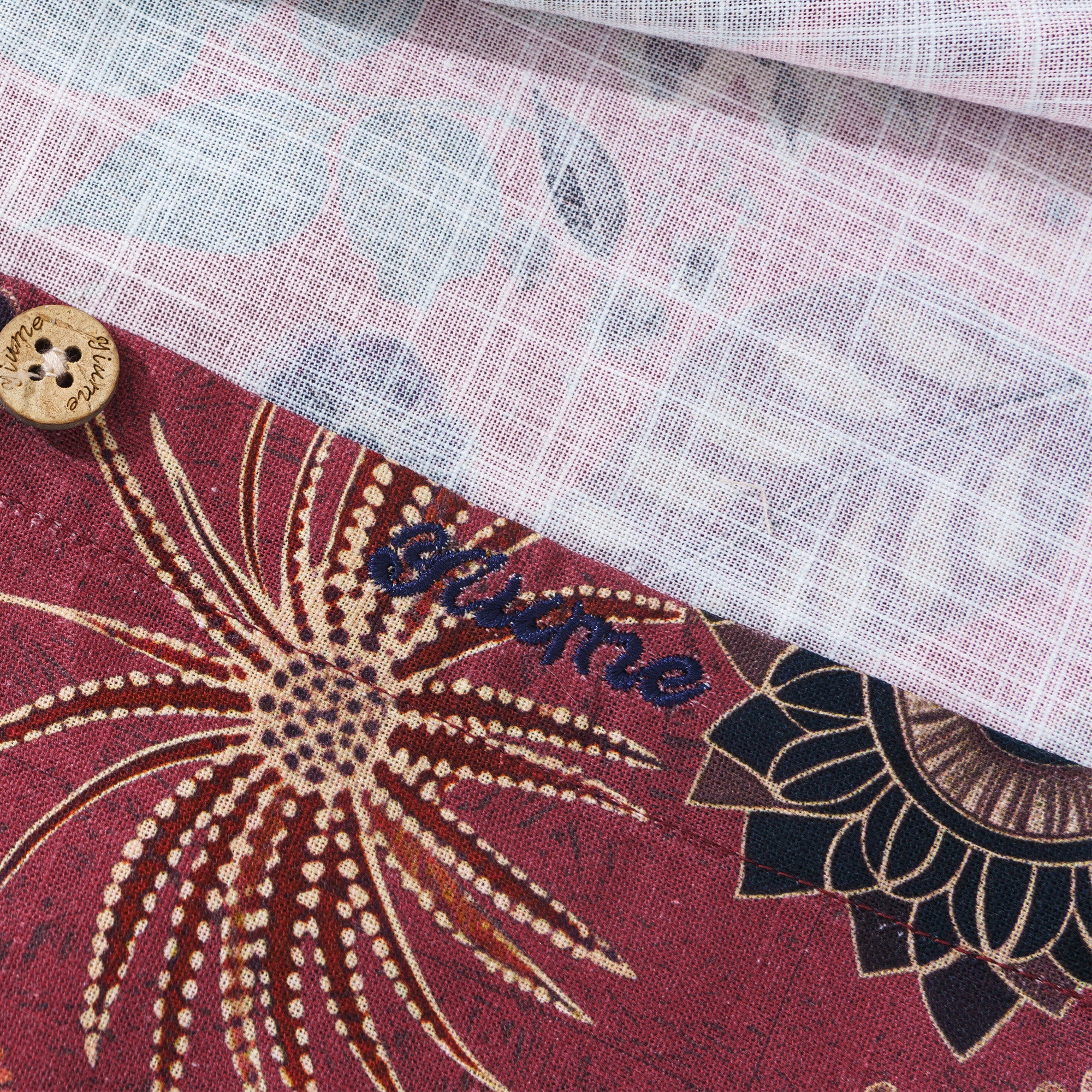 Chemise hawaïenne à manches longues pour hommes Night's Blooms 100 % coton chemise Aloha à boutons