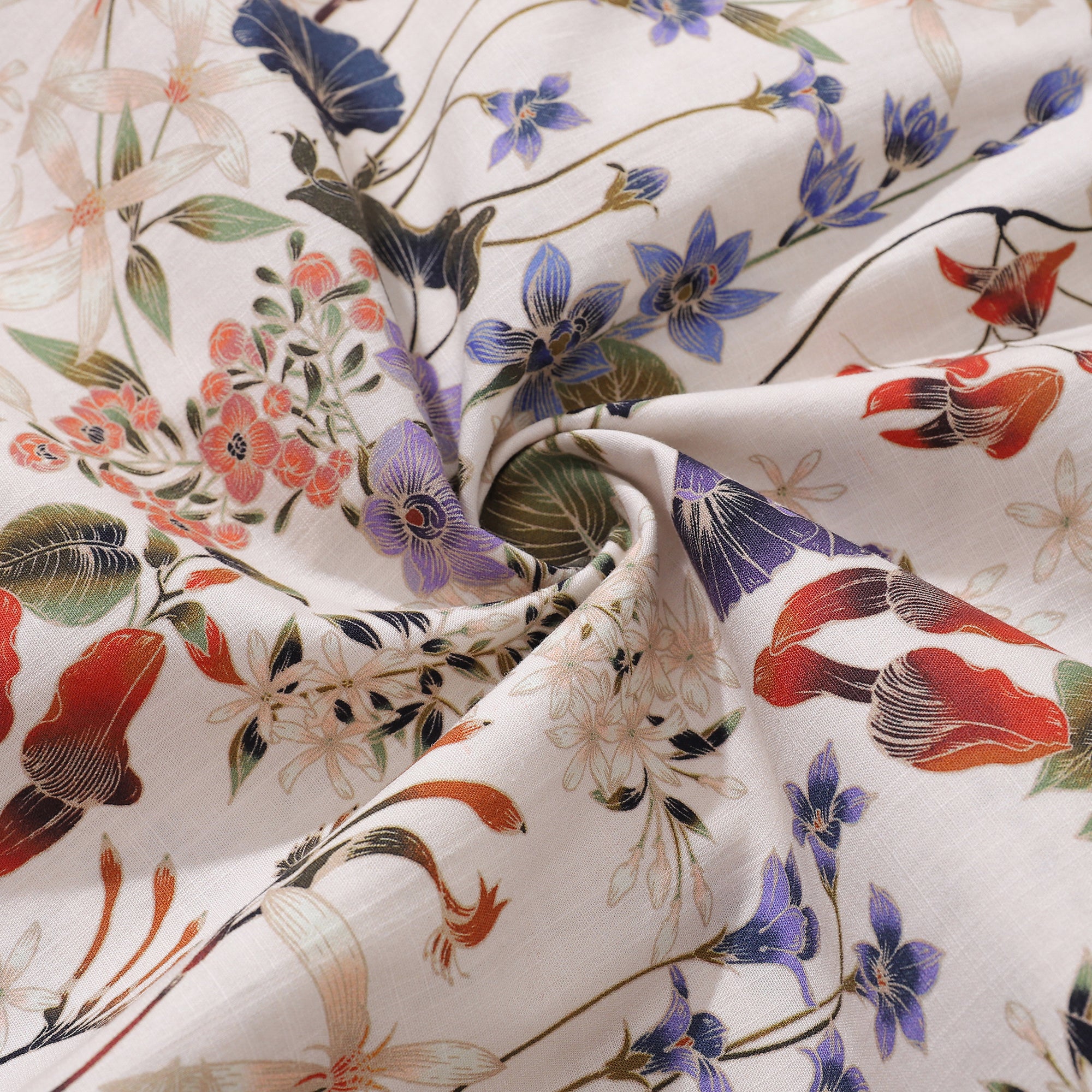 Women's Hawaiian Shirt Wildflowers By Eloise Cotton Button-up Short Sleeve Australian Wildflower By Eloise