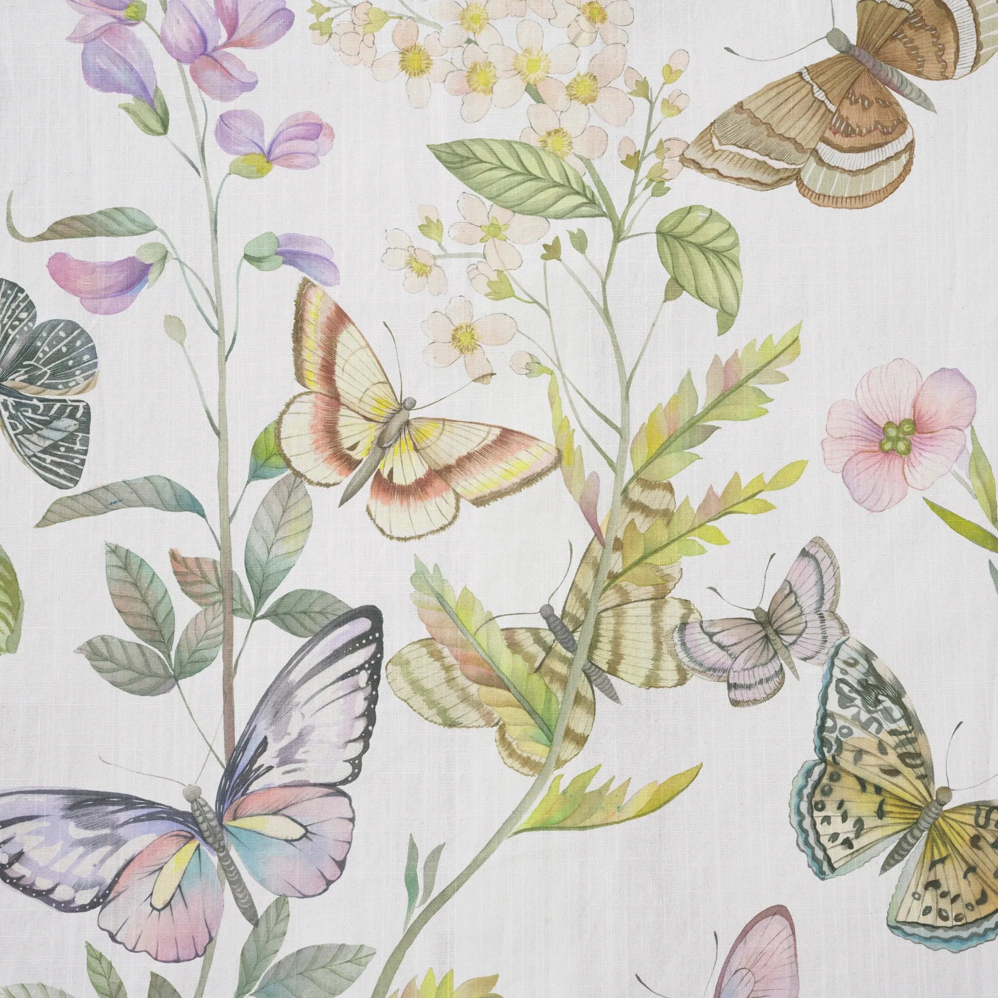 Artistic butterfly and floral design on men's shirt