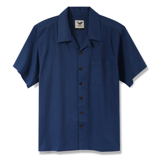 Midsummer Sea Breeze men's art shirt in ash blue