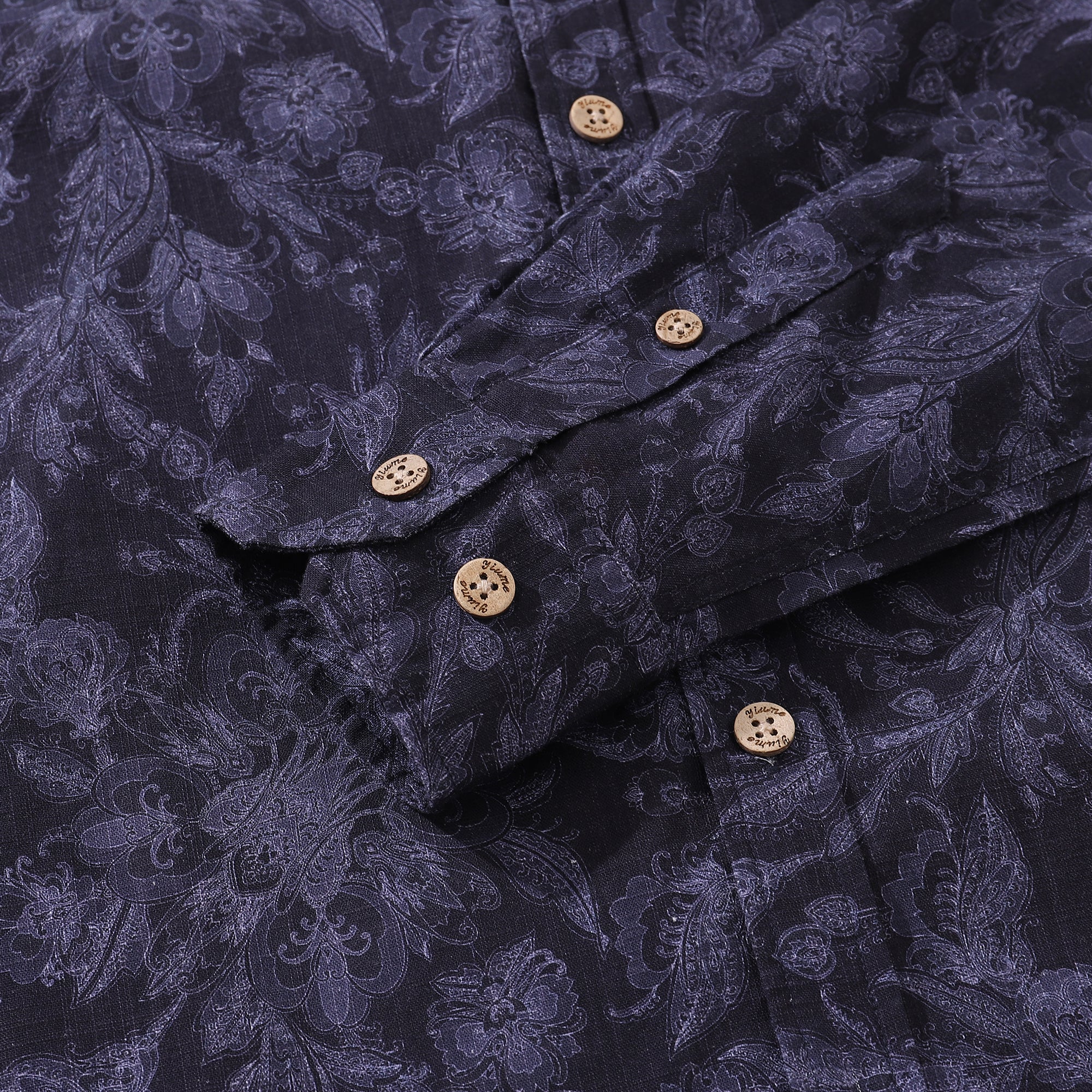 Herren Hawaiian Shirt Verzauberte Eleganz Baumwolle Knopfverschluss Langarm Aloha Shirt