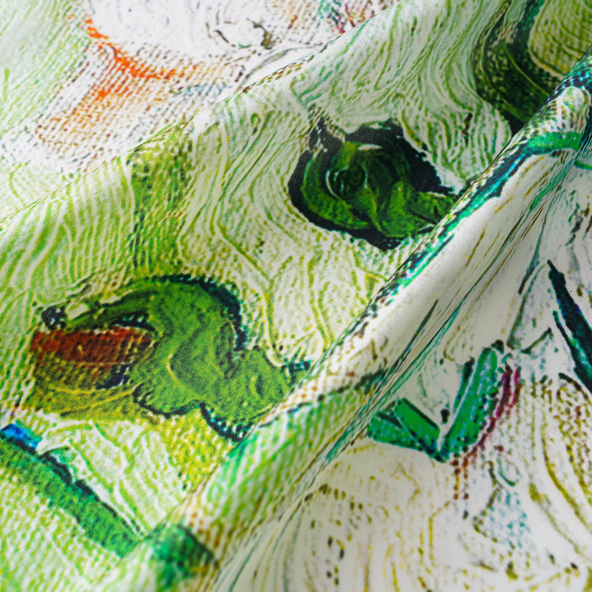 Floral Square Scarf 100% Mulberry Silk Whispers of Spring Bloom Whispers Of Spring Bloom 100% Silk 108*108cm