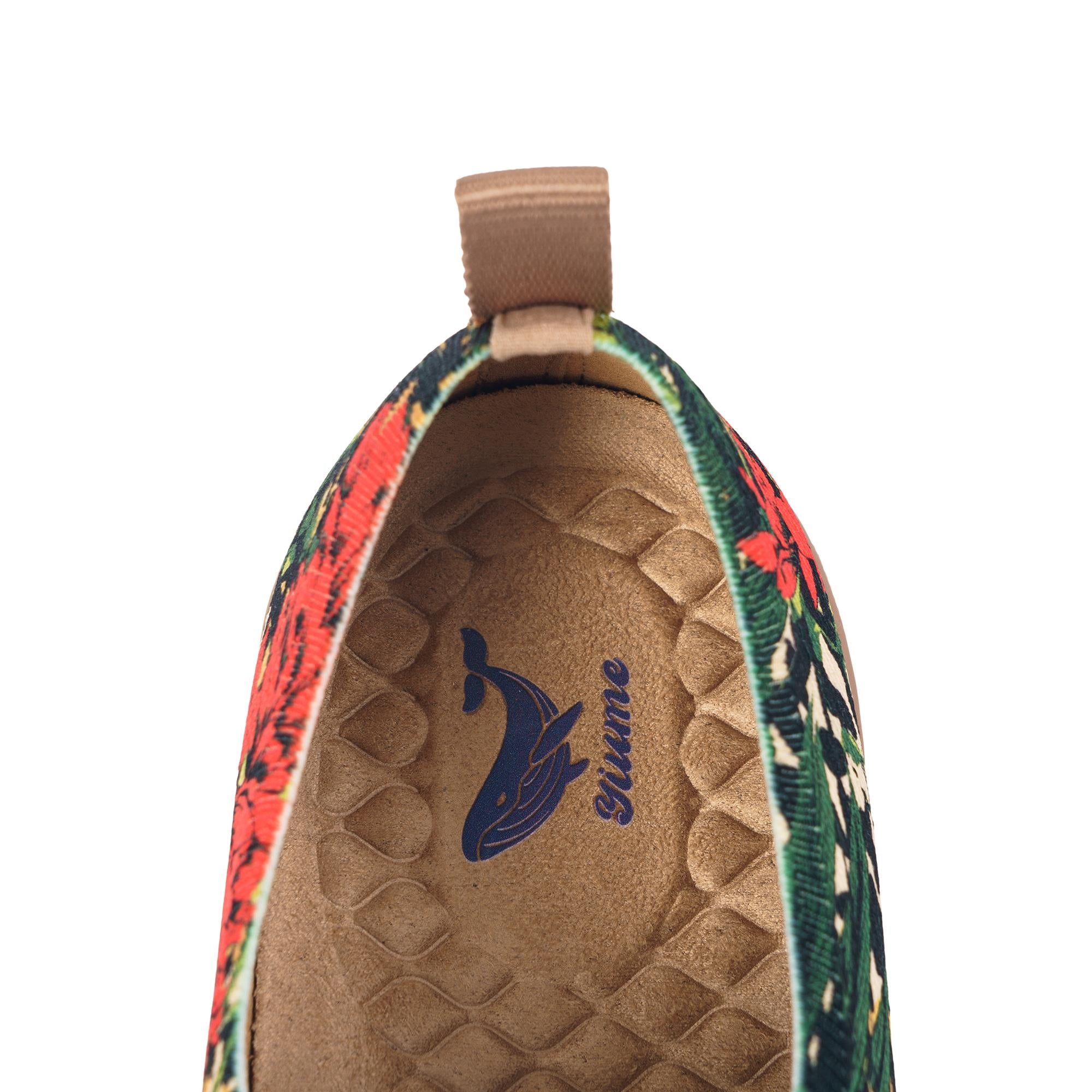 Tropische Harmonie Frauen-Slip-On-Schuhe gestrichene Leinwand-Sneaker