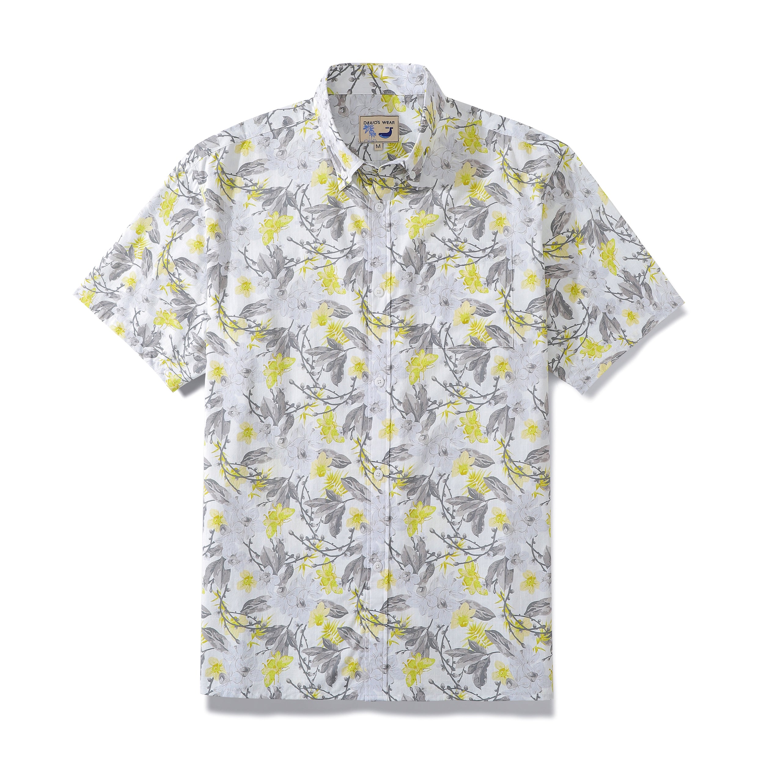 Hawaiian Shirts For Men Tropical Floral Vintage Short Sleeve Button Down