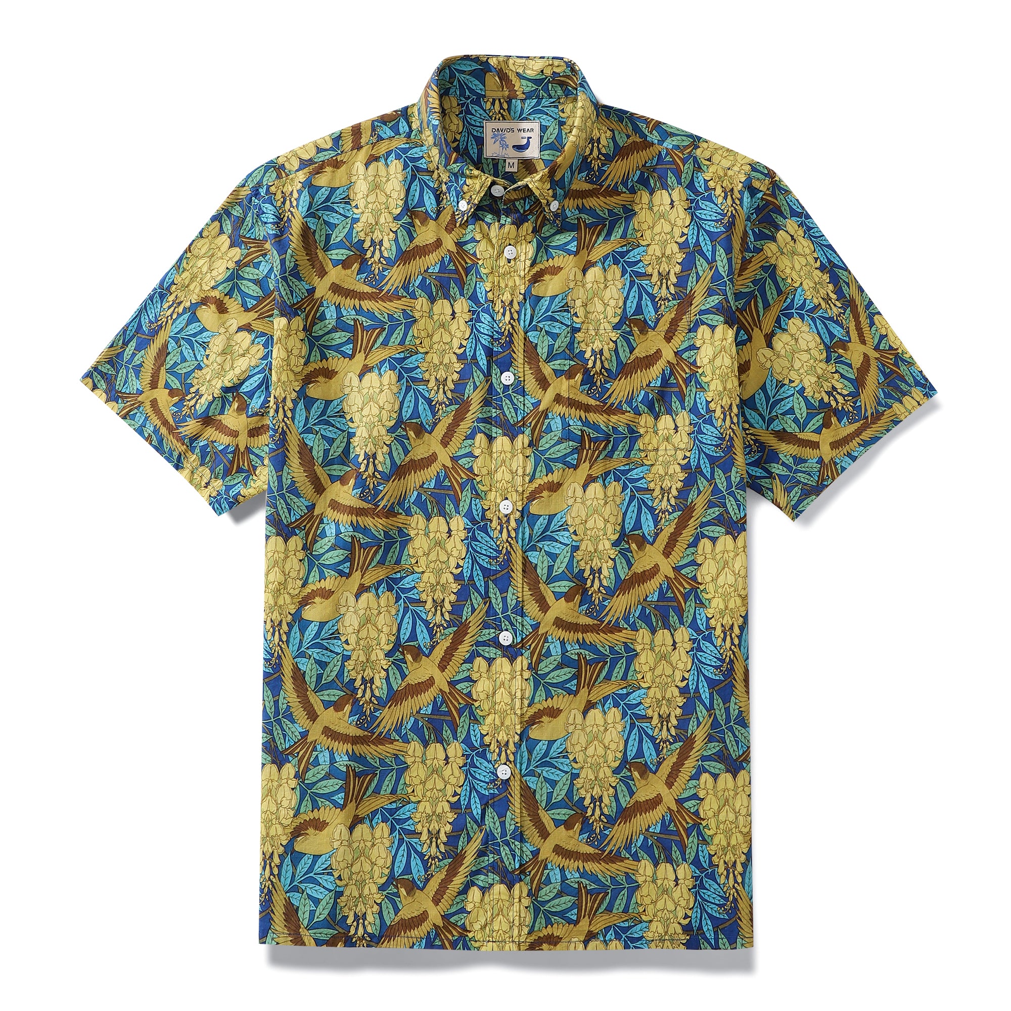 Hawaiian Shirt For Men Vintage Floral Print Art Designer Shirt Short ...