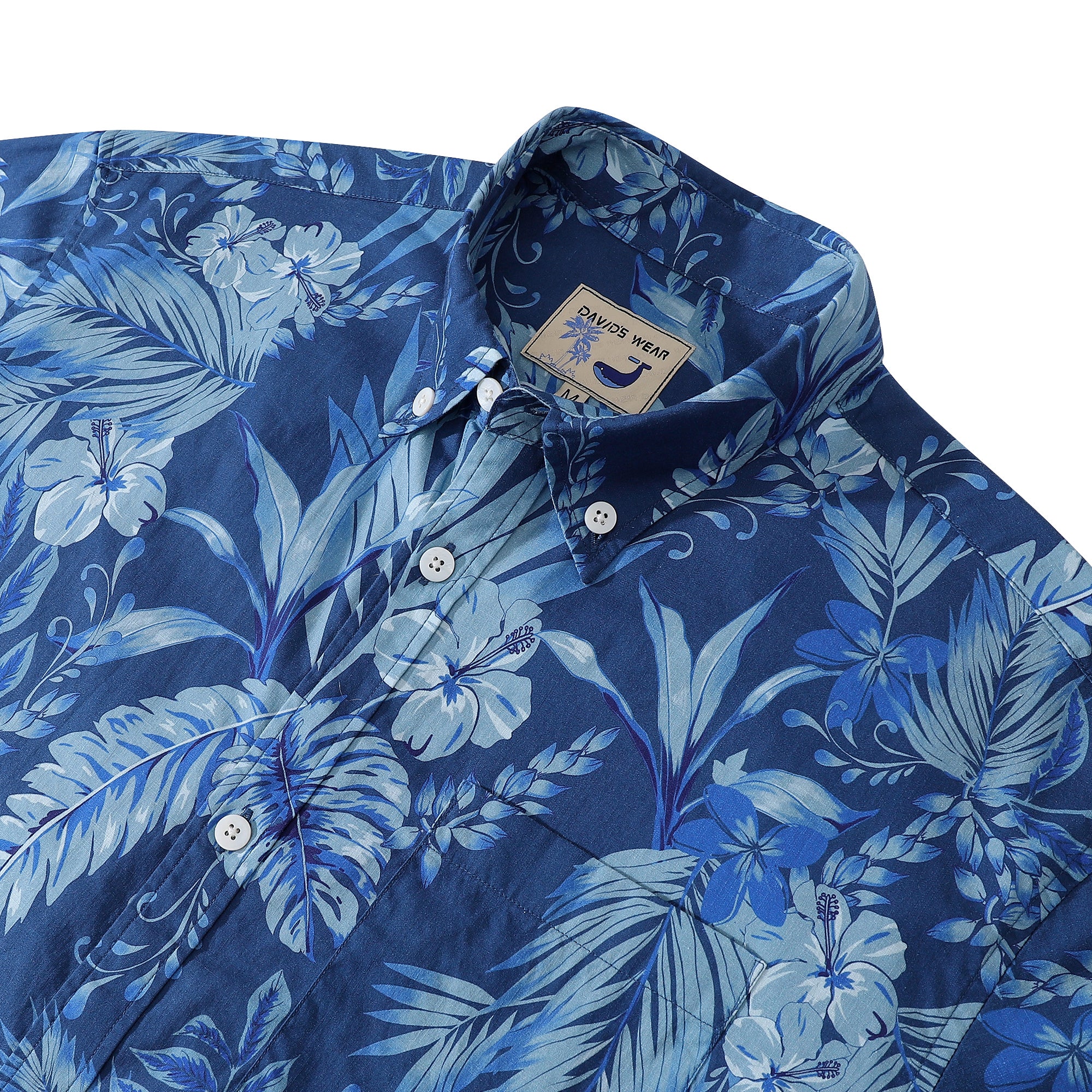 Mens Vintage Hawaiian Shirt 1920s Tropical Shirt Short Sleeve Button Up Shirt